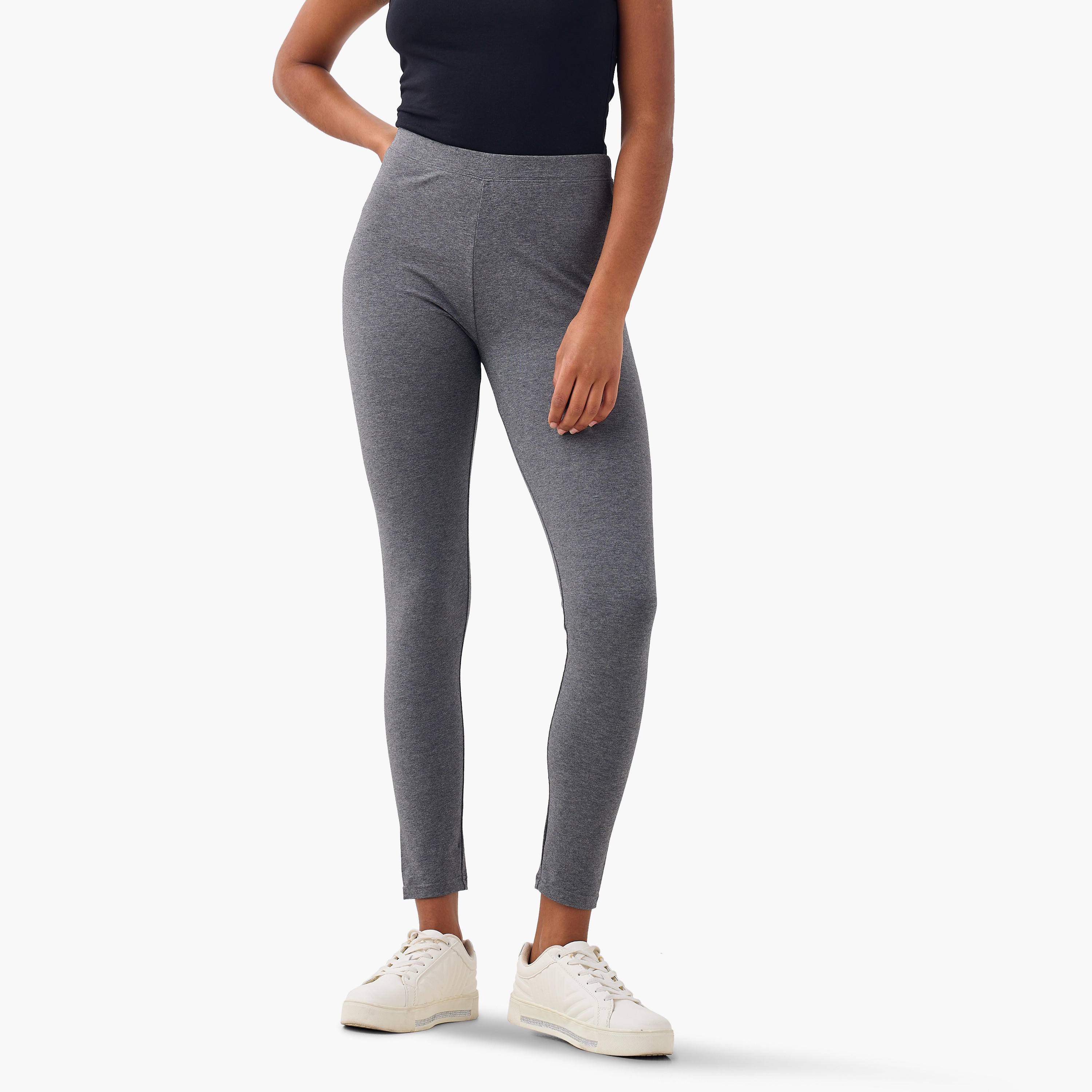 Set of 2 - Flexi Waist Leggings-women-clothing-bottoms-leggings-image-2
