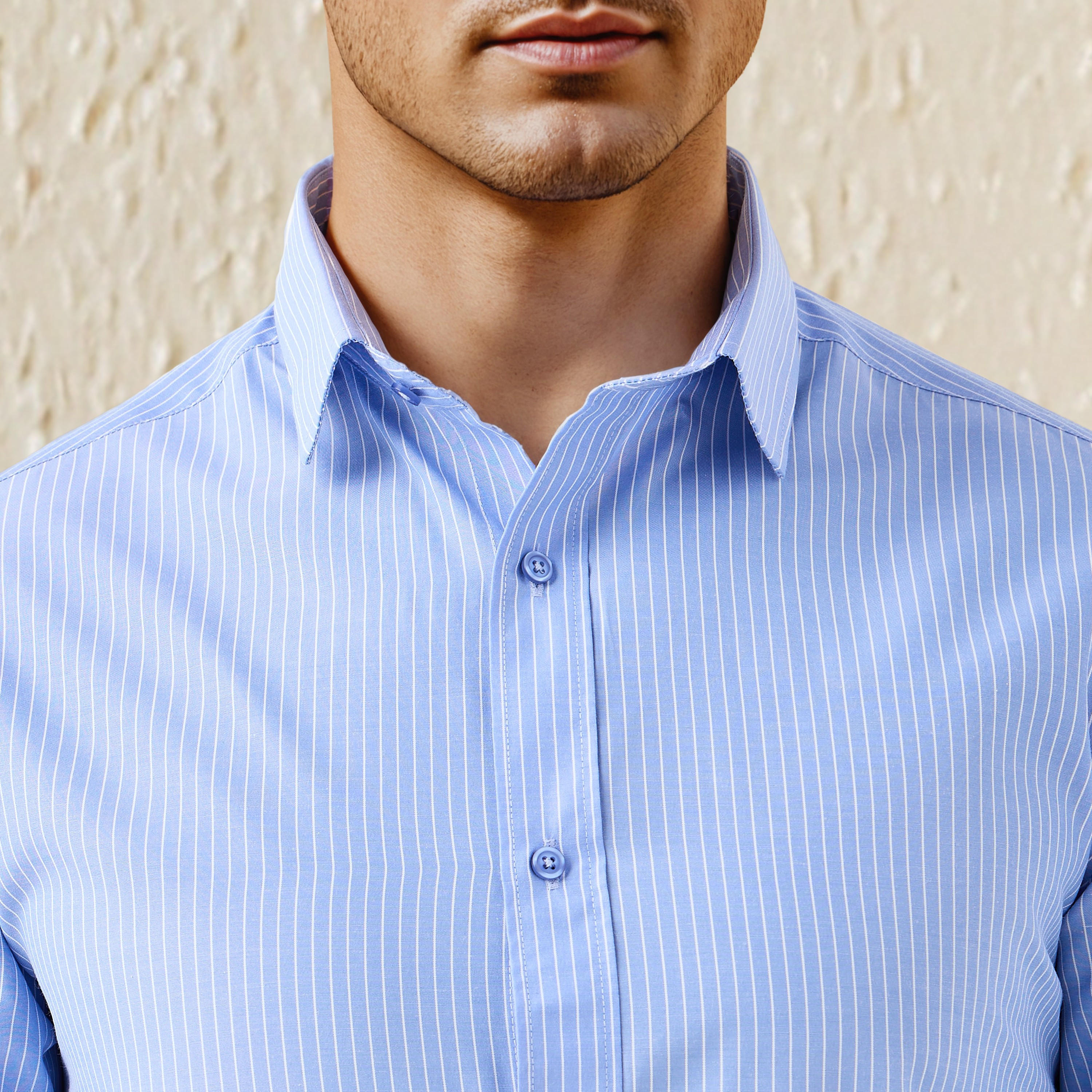 Regular Fit Striped Collared Shirt with Long Sleeves-men-clothing-shirts-image-5