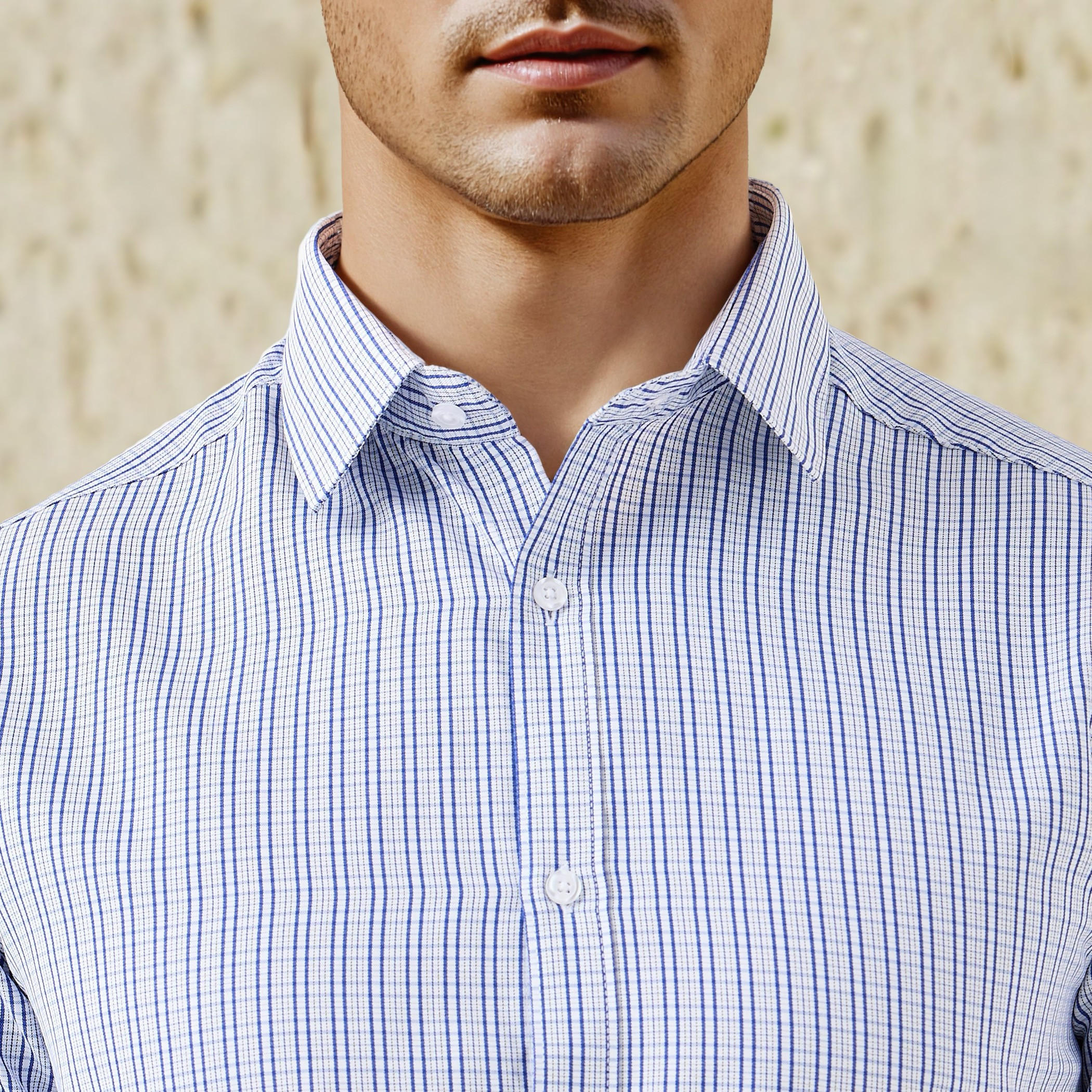 Regular Fit Checked Collared Shirt with Long Sleeves-men-clothing-shirts-image-5