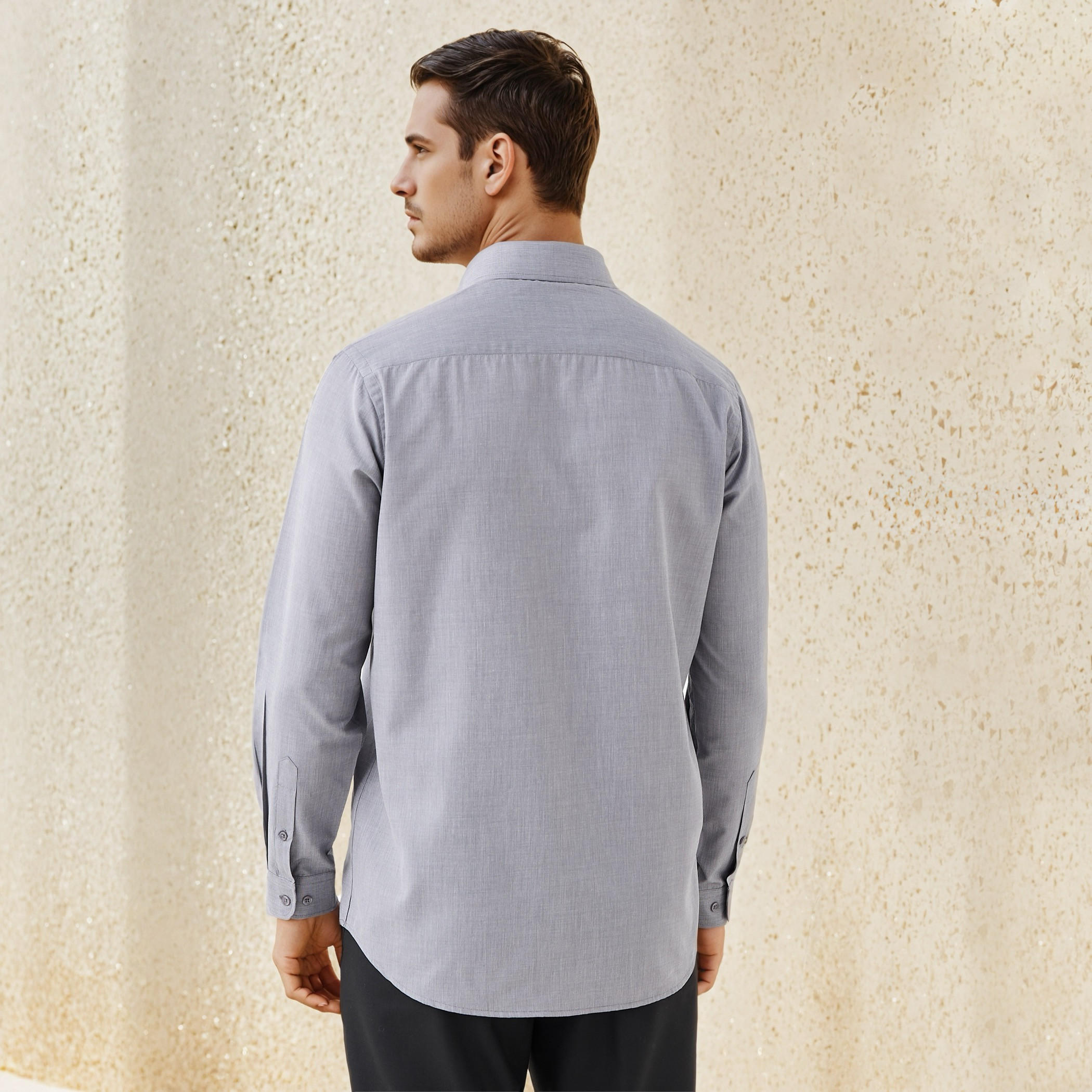 قميص بياقة وقصة عادية وأكمام طويلة-men-clothing-shirts-image-3