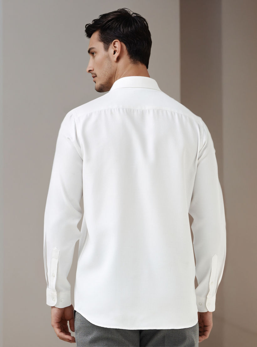 Regular Fit Dobby Formal Shirt-men-clothing-shirts-image-3