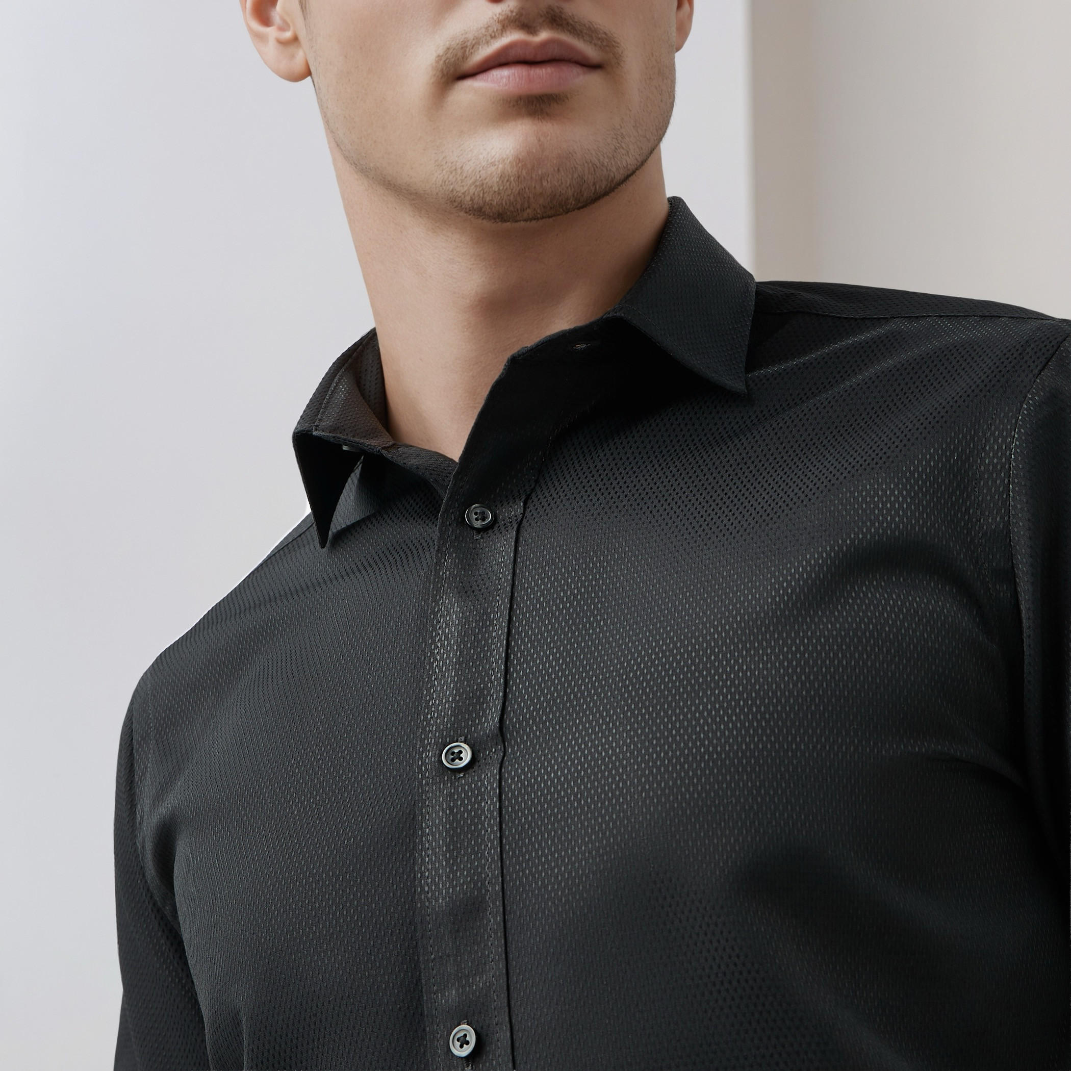Regular Fit Dobby Formal Shirt-men-clothing-shirts-image-4