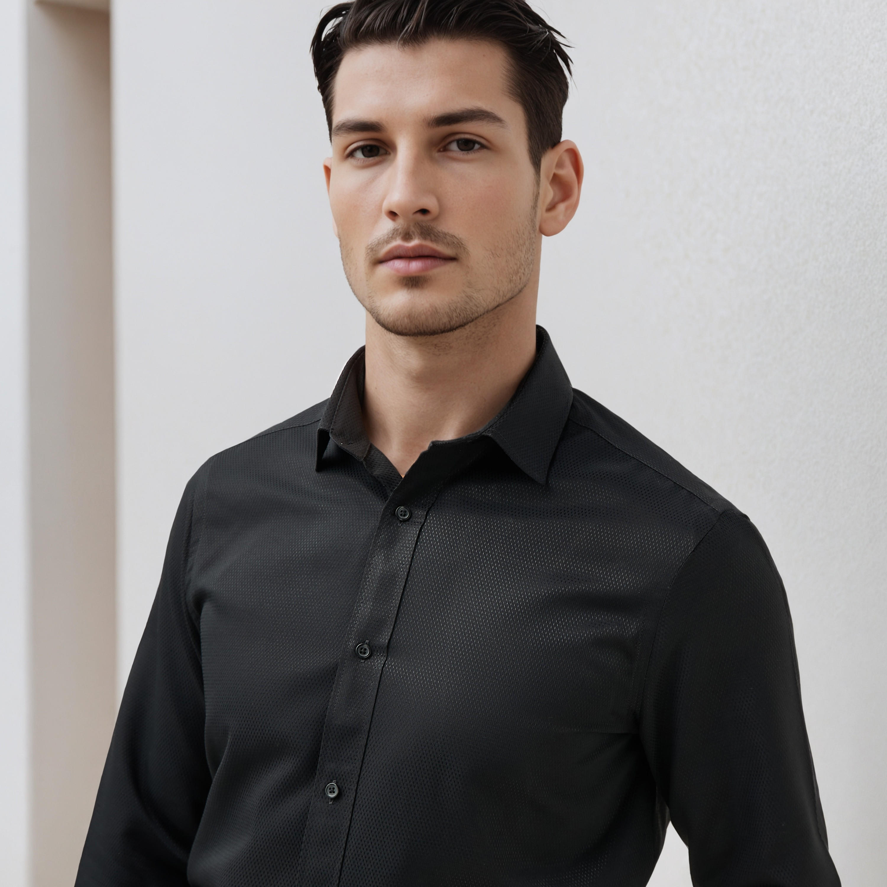 Regular Fit Dobby Formal Shirt-men-clothing-shirts-image-5