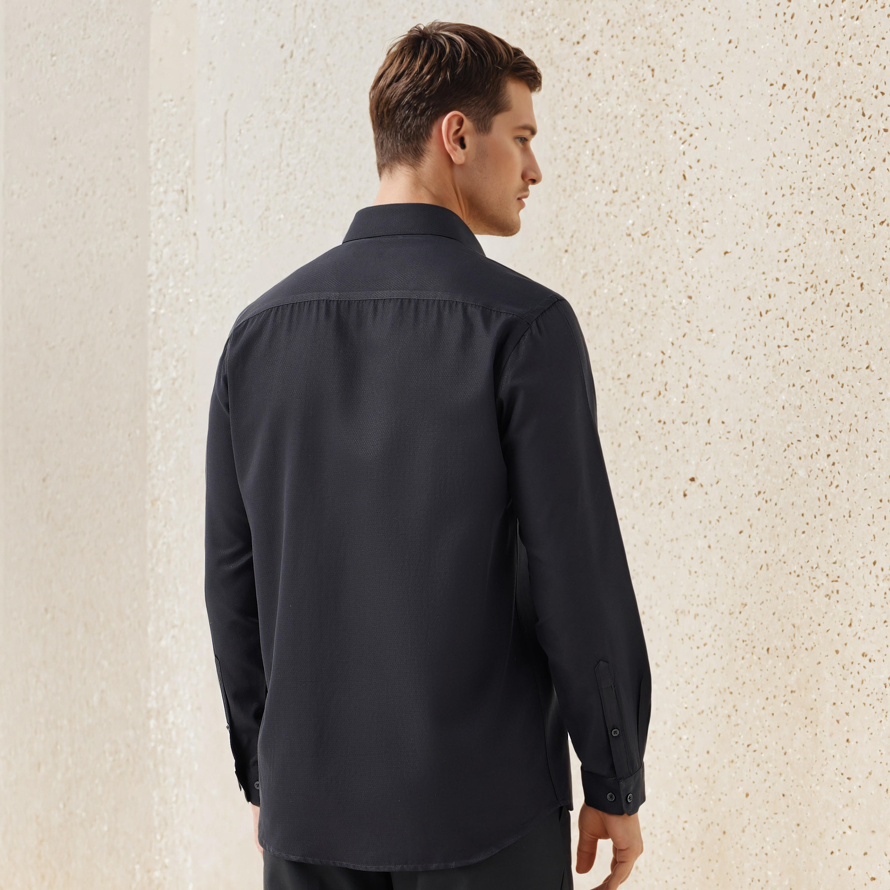 Regular Fit Dobby Formal Shirt-men-clothing-shirts-image-3