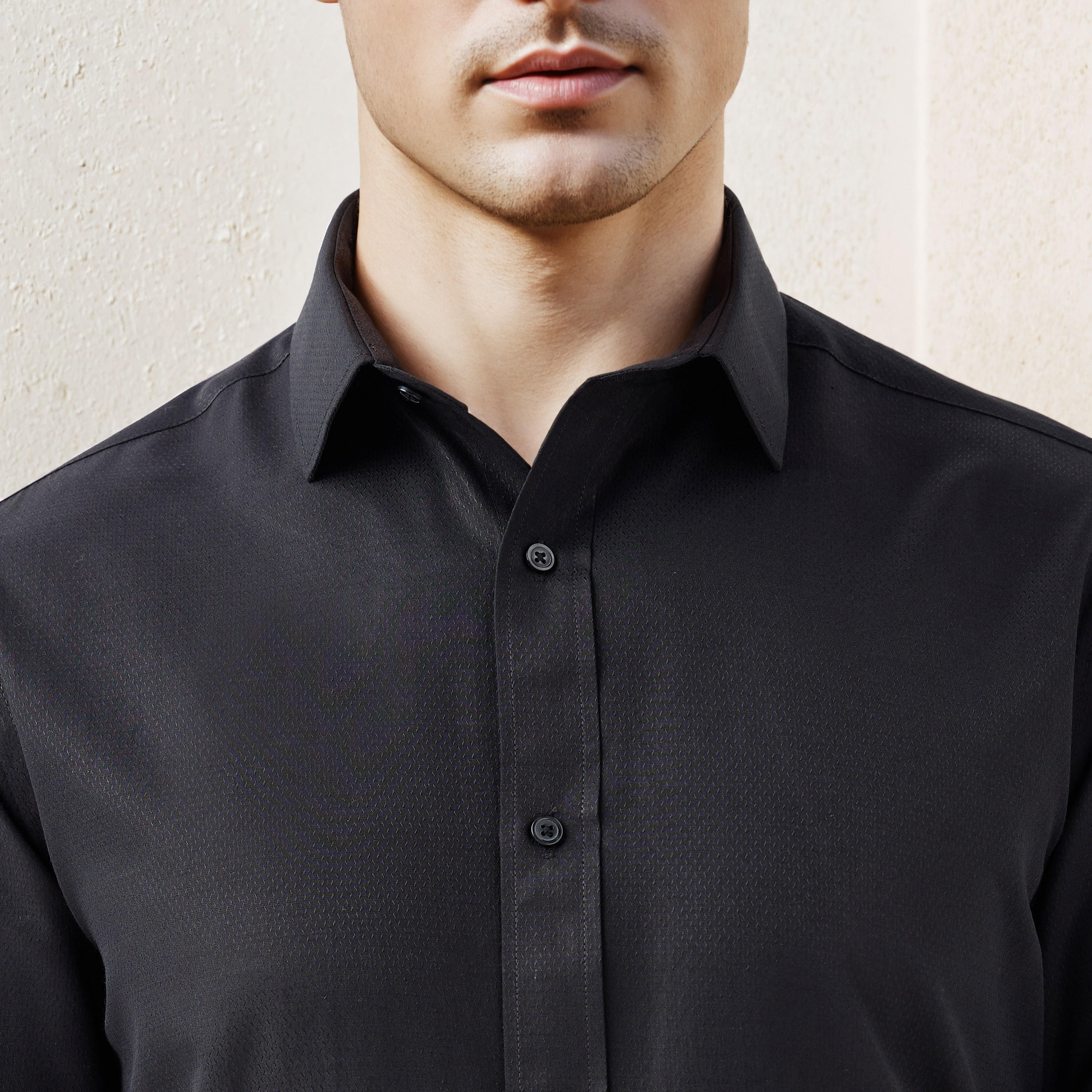 Regular Fit Dobby Formal Shirt-men-clothing-shirts-image-4