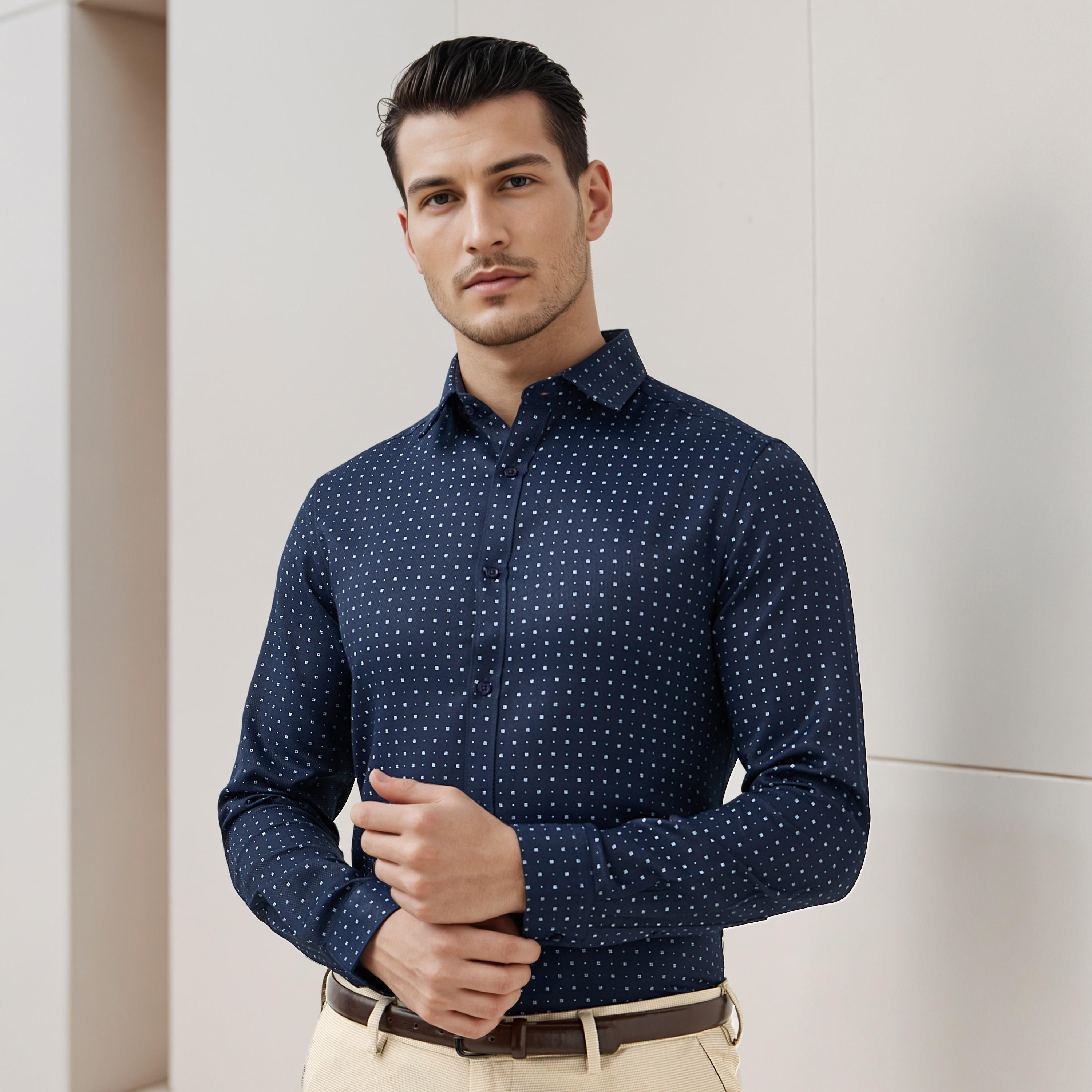 قميص بقصة سليم وطبعات-men-clothing-shirts-image-6