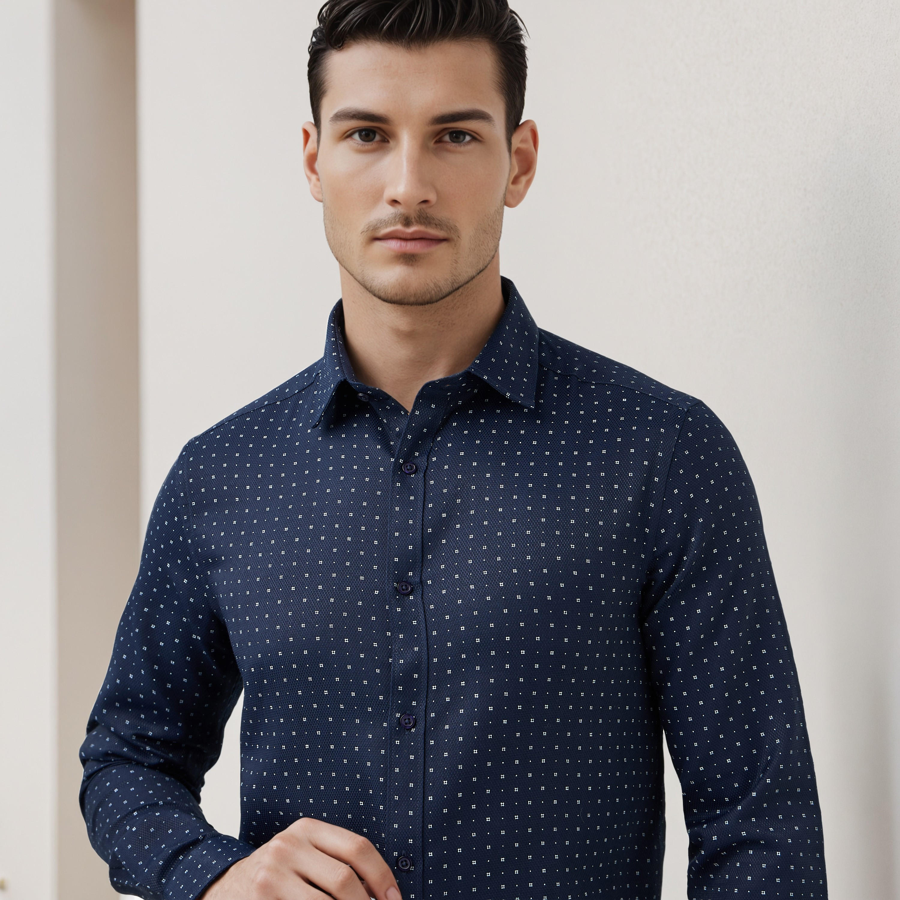 قميص بقصة سليم وطبعات-men-clothing-shirts-image-2