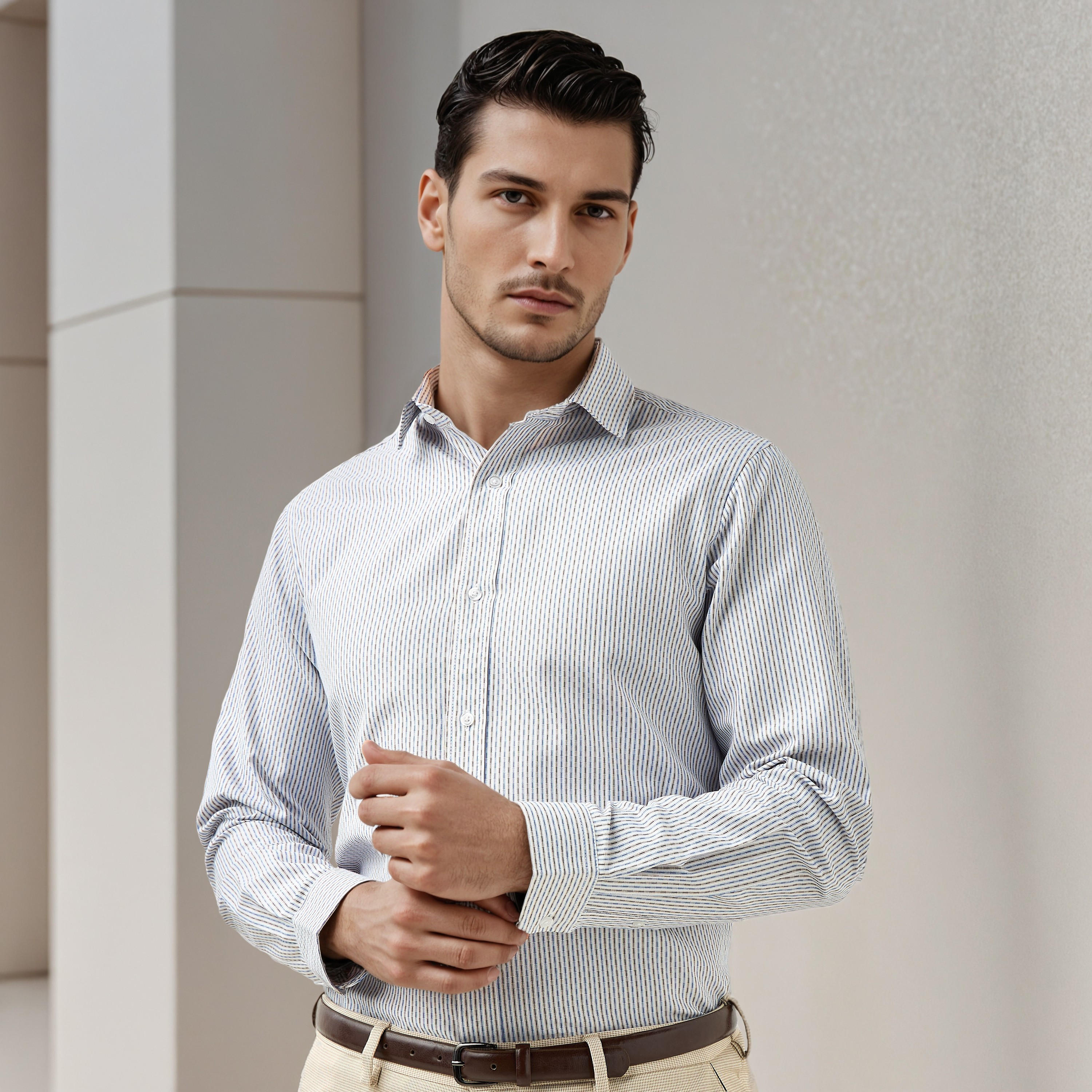 Striped Regular Fit Shirt-men-clothing-shirts-image-1