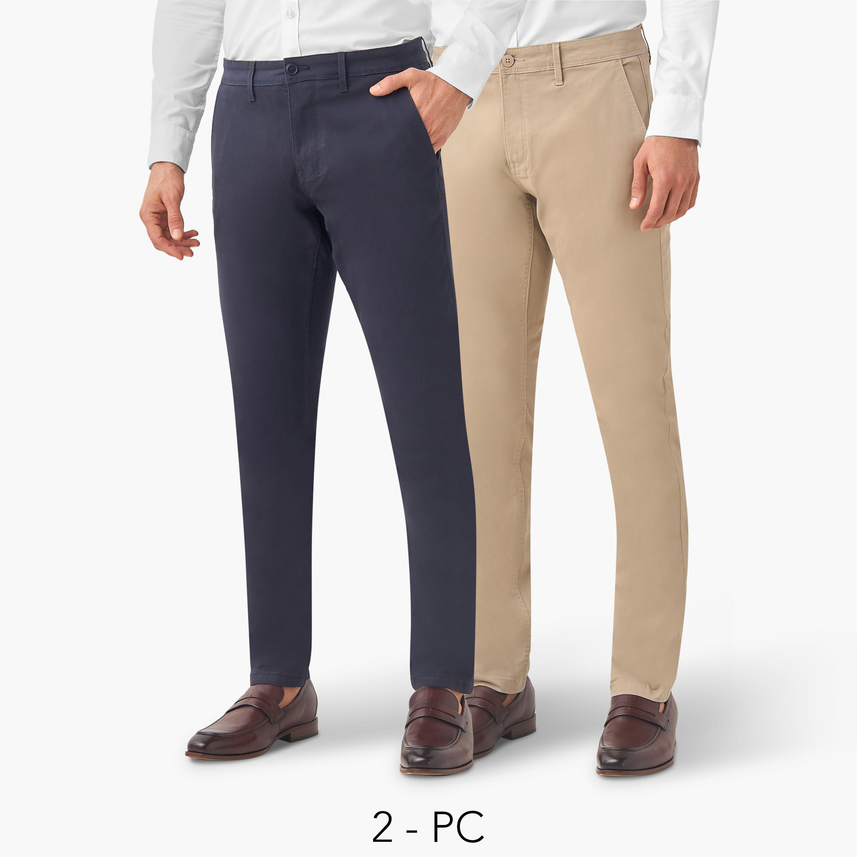 Set of 2 - Slim Fit Chinos-men-clothing-bottoms-trousersandchinos-trousers-image-1