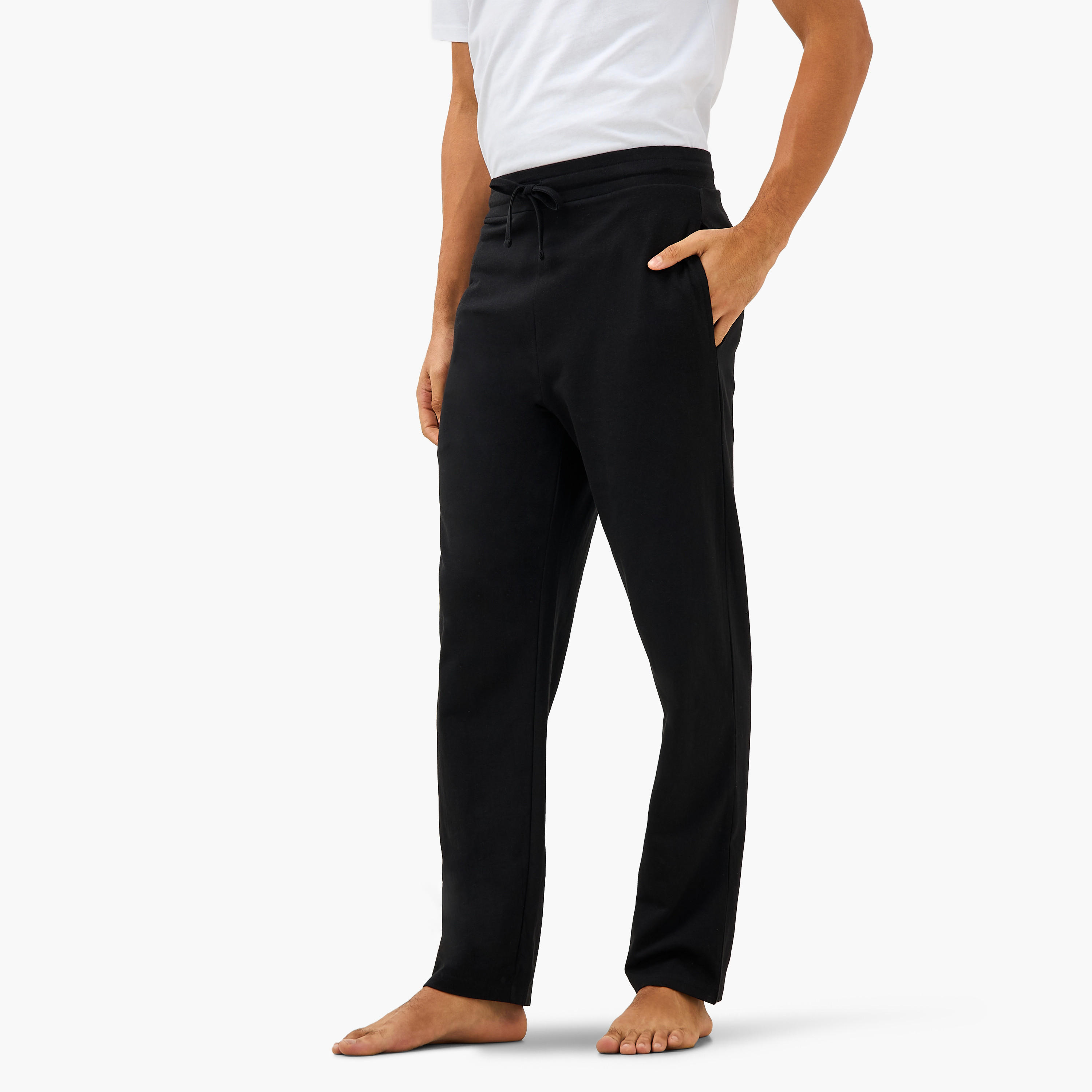 طقم ملابس نوم قطن برباط إغلاق للرجال-men-clothing-nightwear-sets-image-3