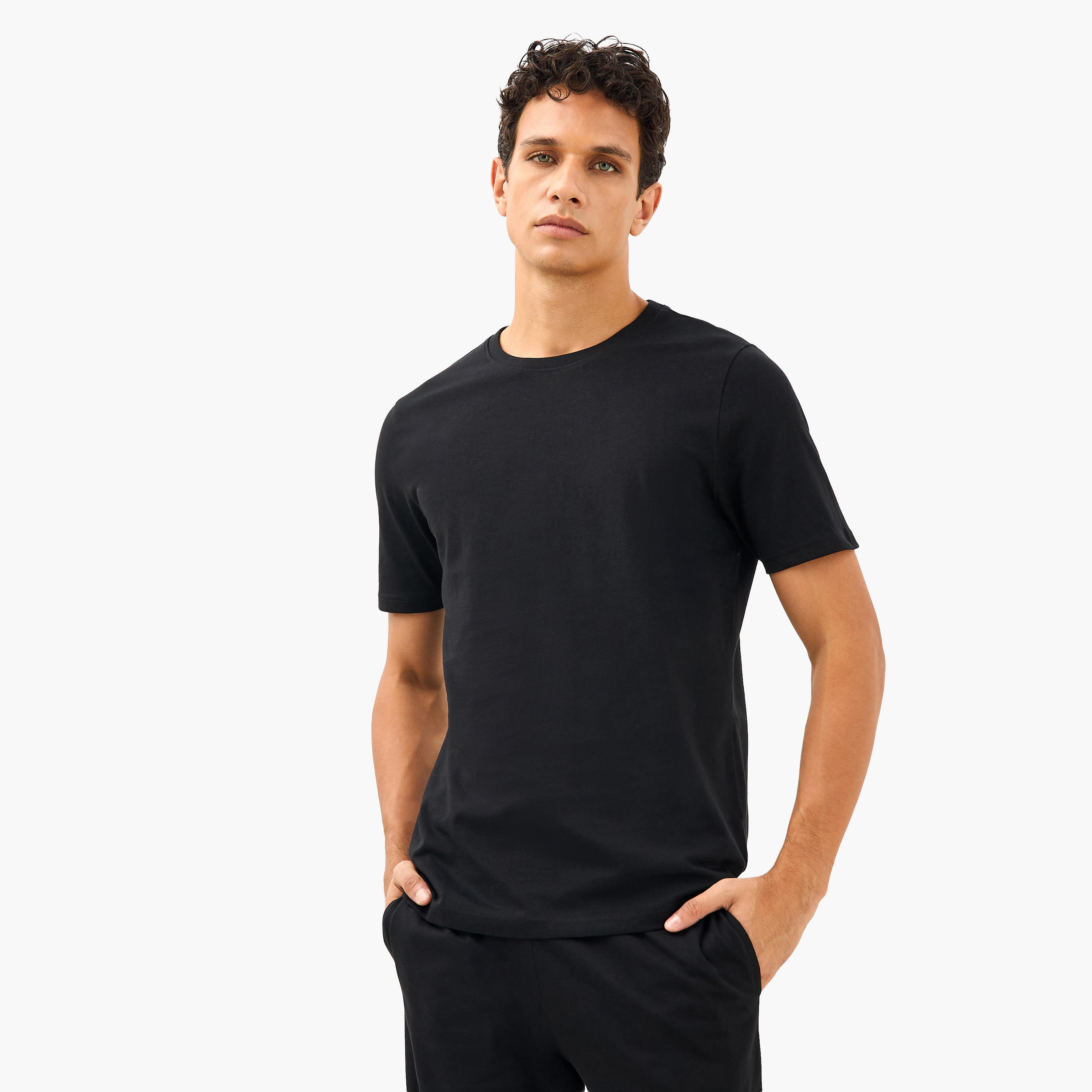 طقم ملابس نوم قطن برباط إغلاق للرجال-men-clothing-nightwear-sets-image-4