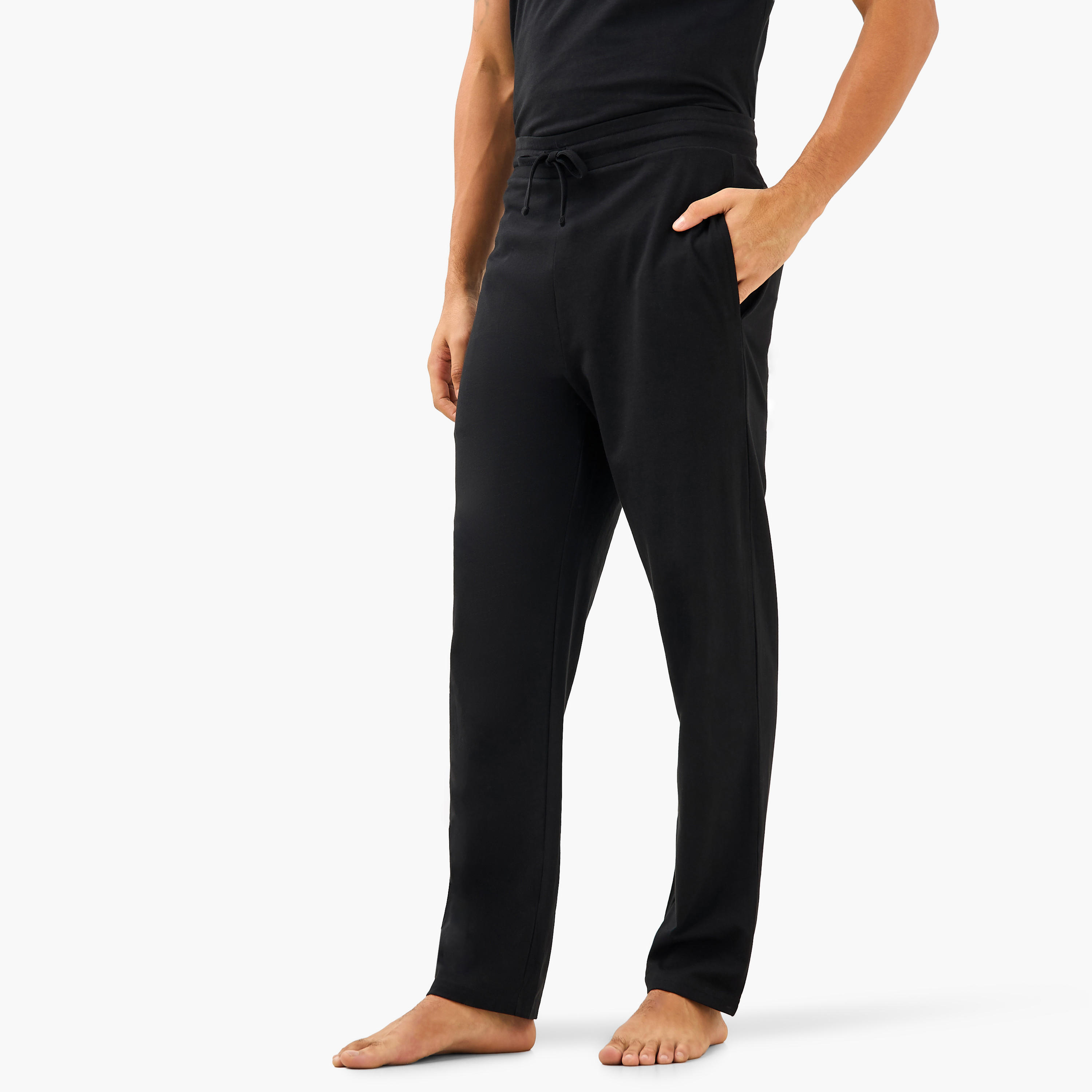 طقم ملابس نوم قطن برباط إغلاق للرجال-men-clothing-nightwear-sets-image-3