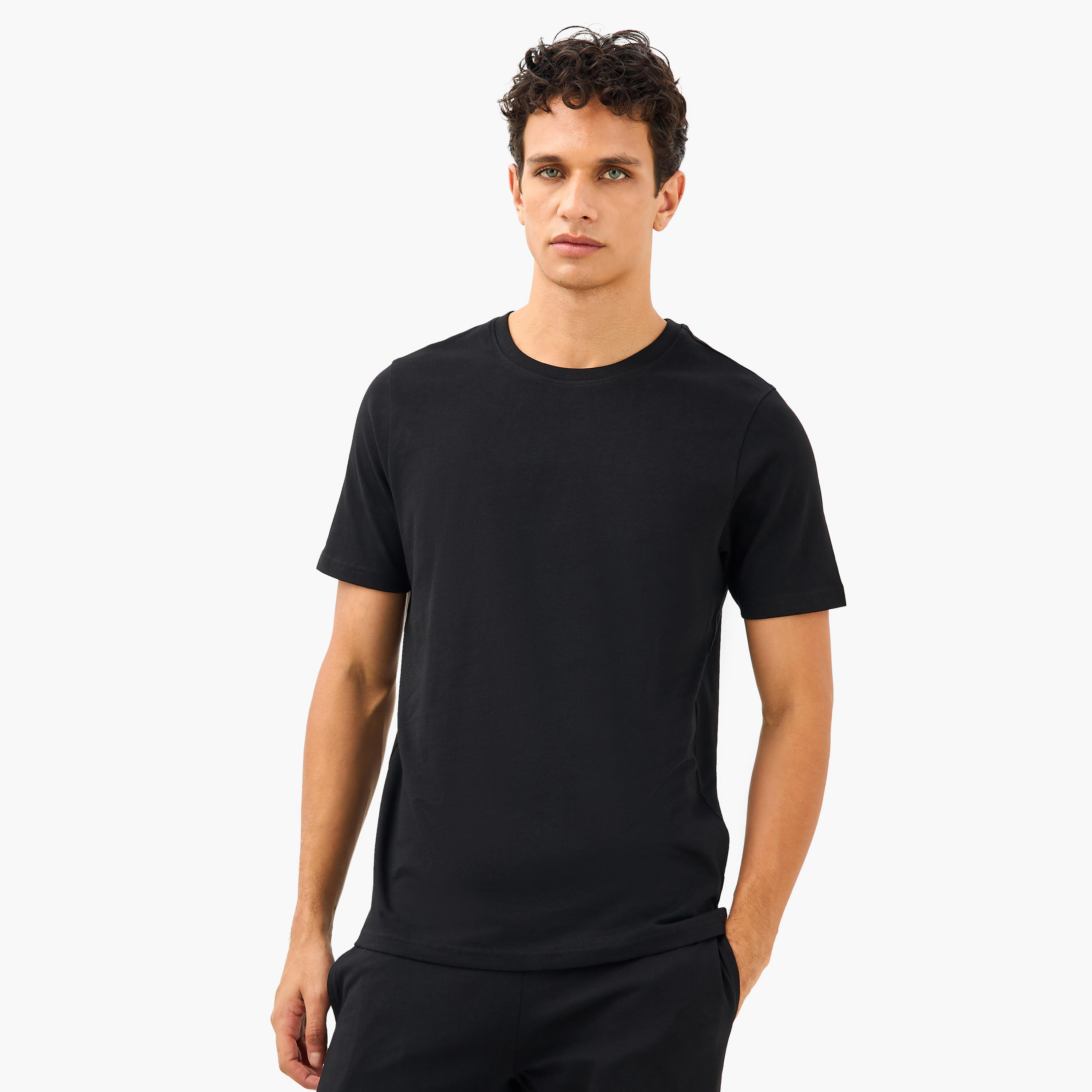 Men Cotton Drawstring Closure Nightwear Set-men-clothing-nightwear-sets-image-2