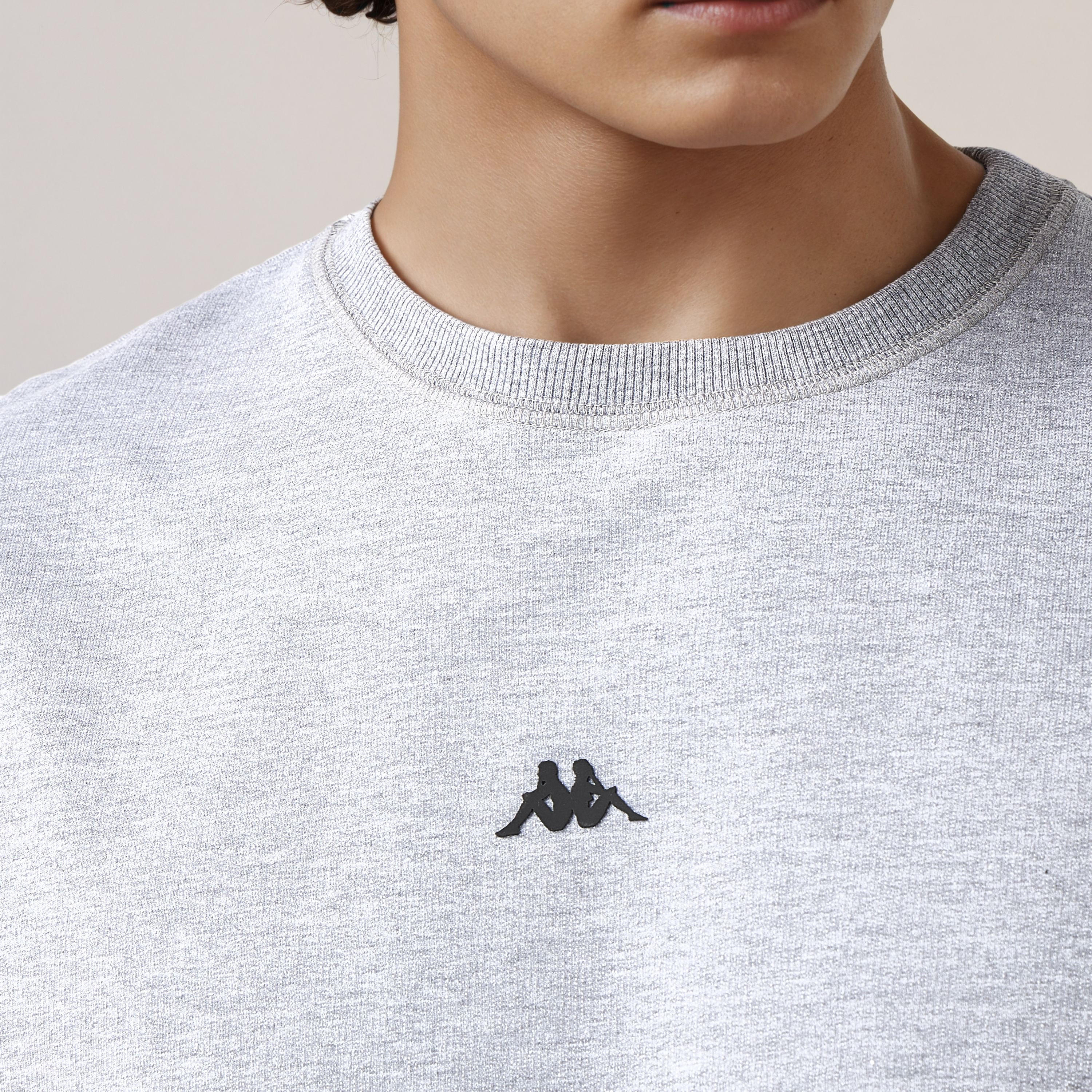 Kappa Logo Print Crew Neck Sweatshirt with Long Sleeves-men-winterwear-hoodiesandsweatshirts-image-5