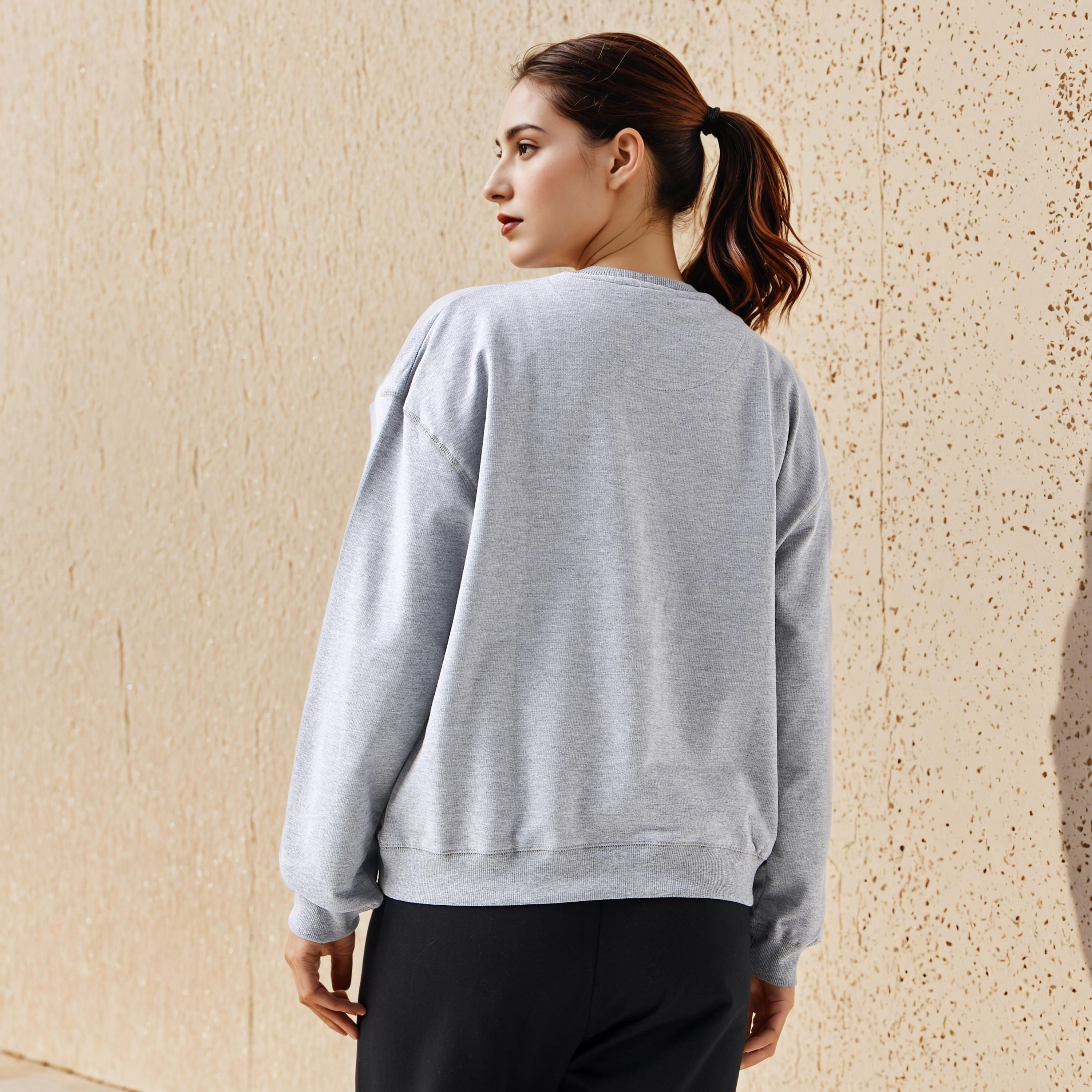 سويت شيرت بقصّة عادية من كابا-women-clothing-sportswearandactivewear-hoodiesandsweatshirts-image-3