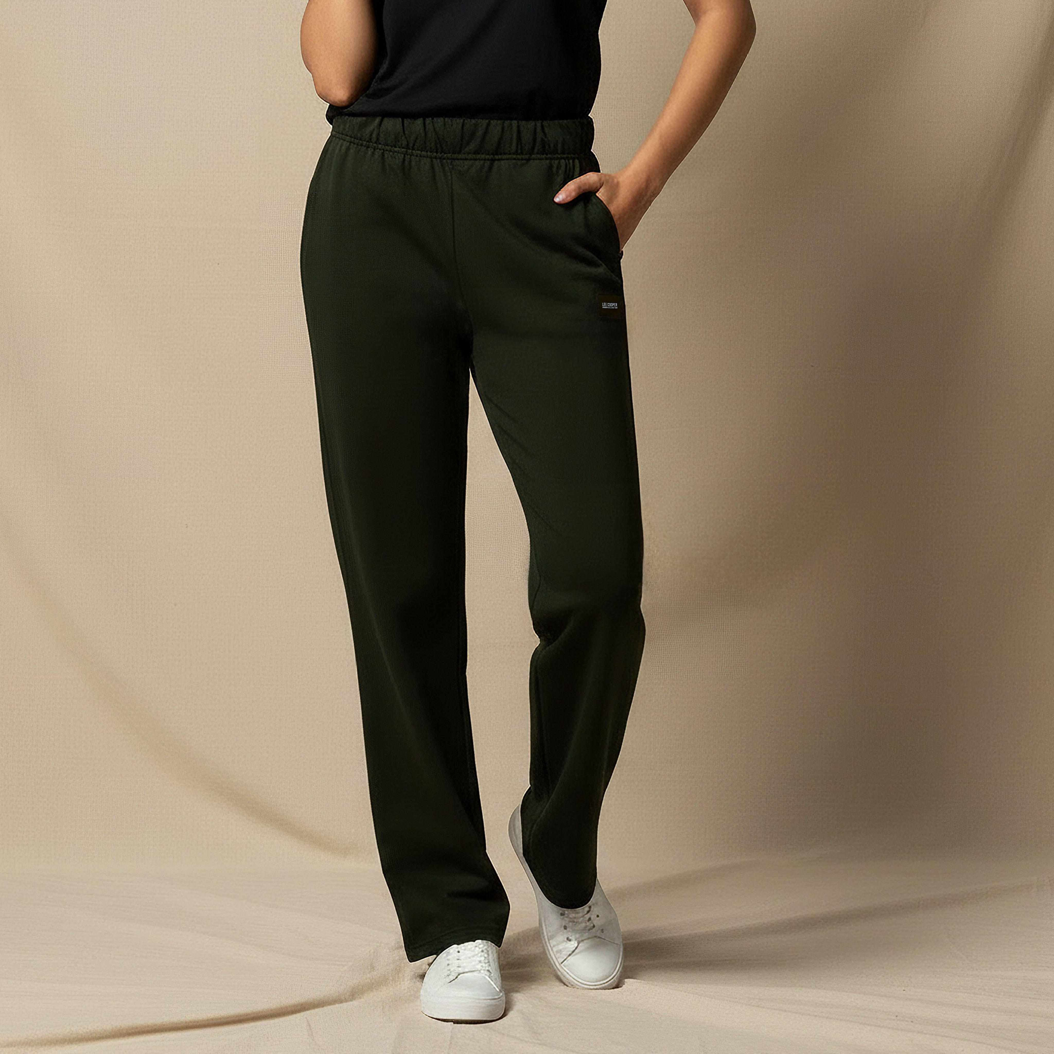 Lee Cooper Women's Relaxed Fit Joggers with Pockets-women-clothing-bottoms-joggers-image-1