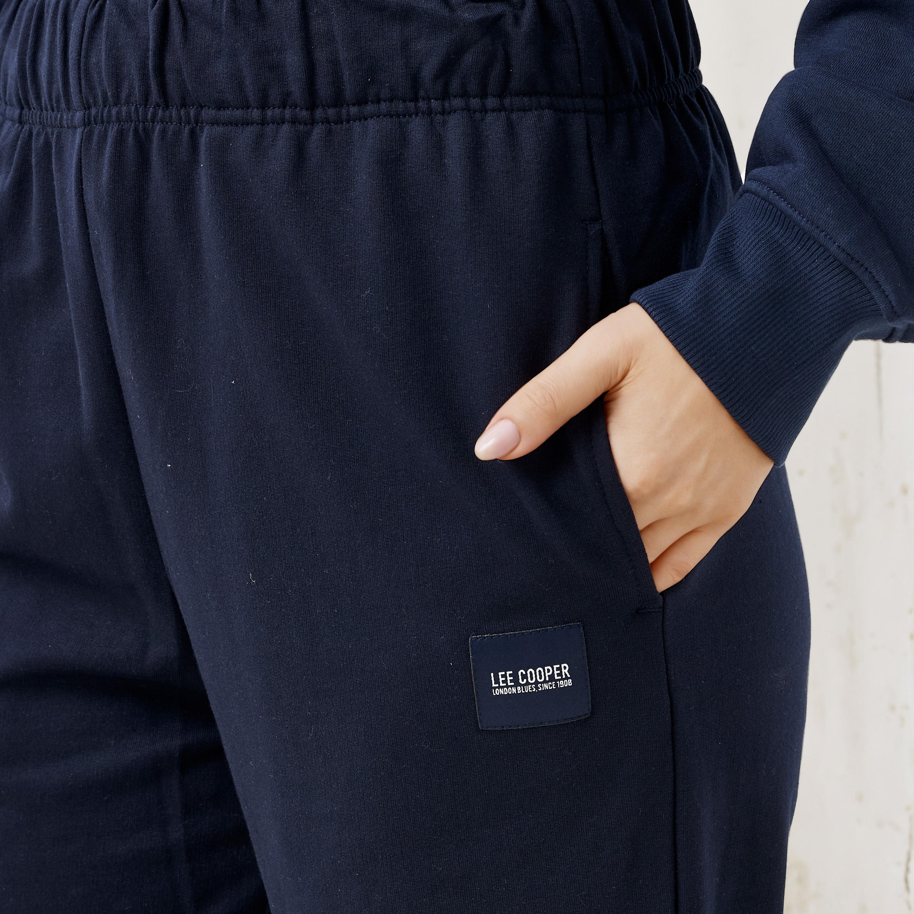 Lee Cooper Women's Relaxed Fit Joggers with Pockets-women-clothing-bottoms-joggers-image-4