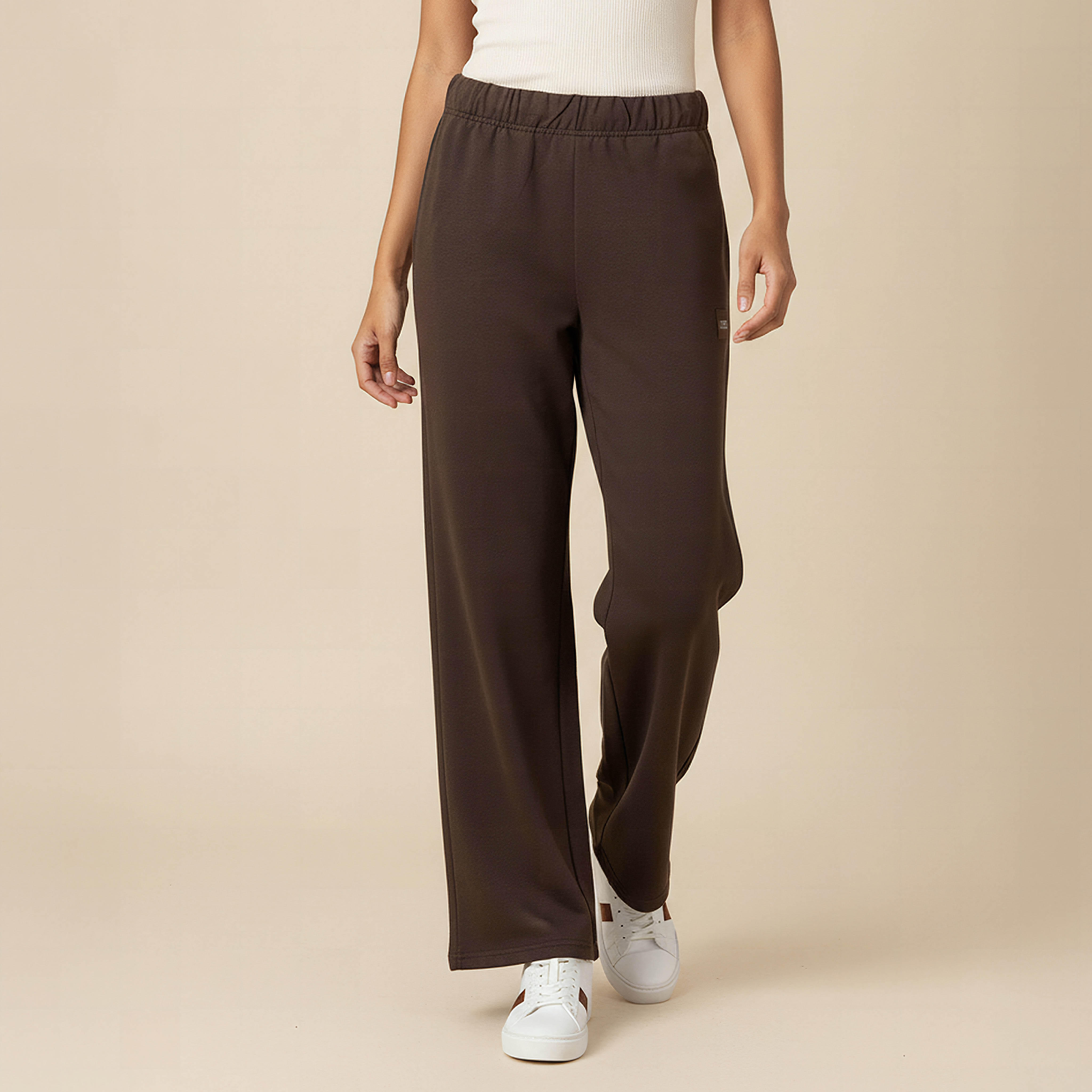 Lee Cooper Women's Relaxed Fit Joggers with Pockets-women-clothing-bottoms-joggers-image-1
