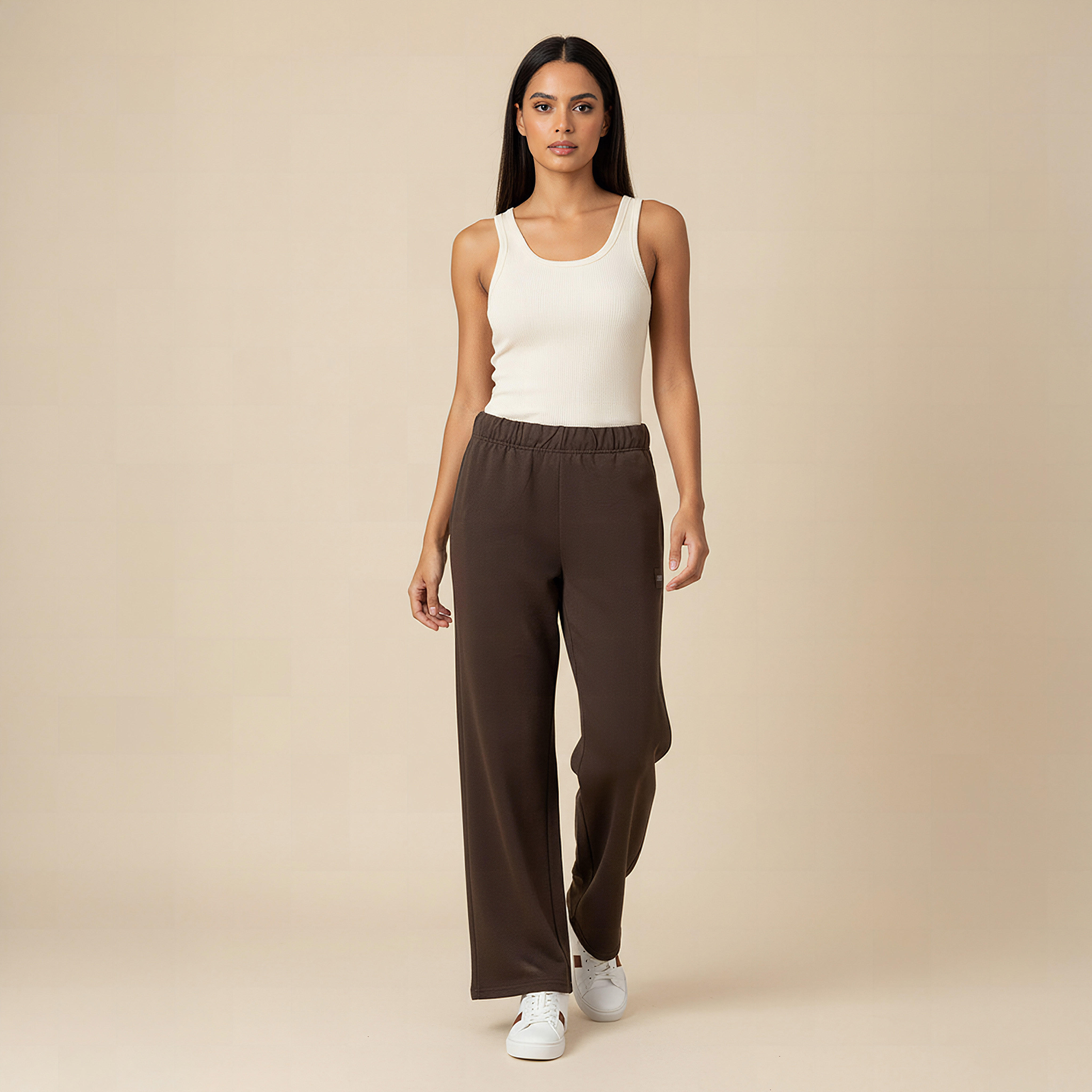 Lee Cooper Women's Relaxed Fit Joggers with Pockets-women-clothing-bottoms-joggers-image-2