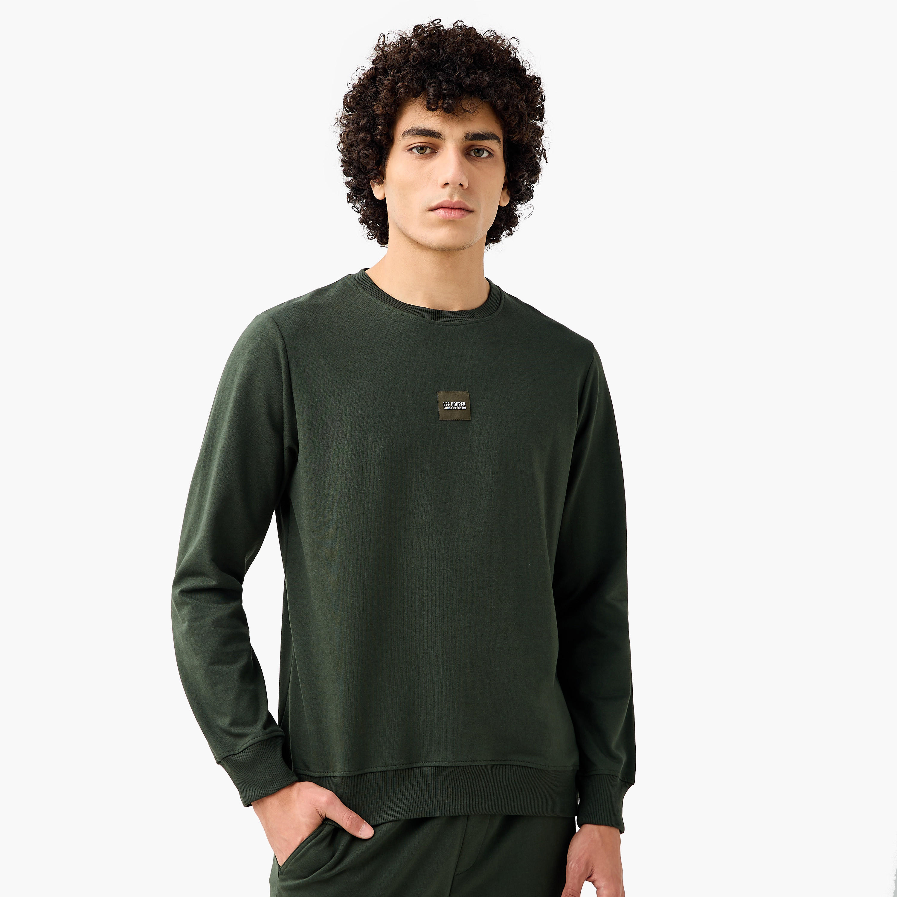 Lee Cooper Regular Fit Sweatshirt-men-winterwear-hoodiesandsweatshirts-image-1
