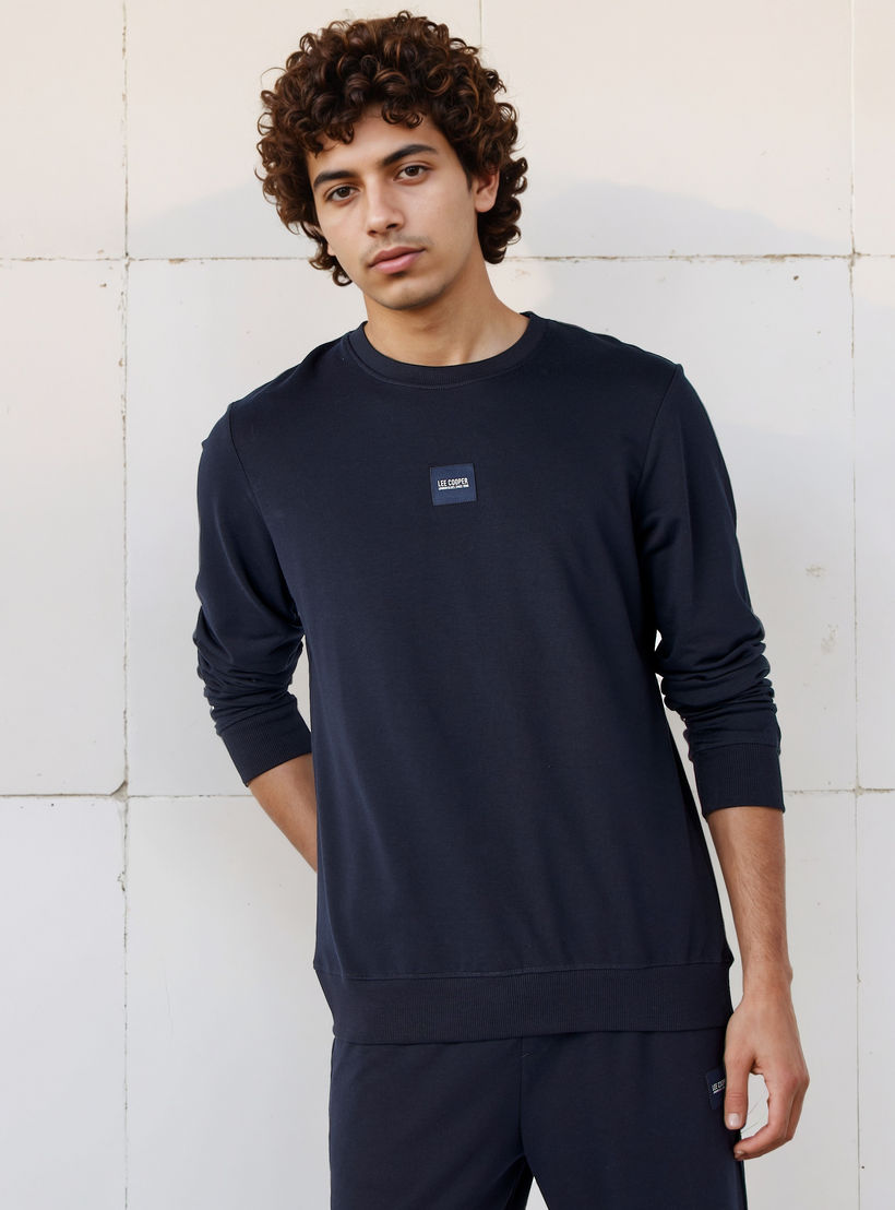 سويت شيرت بقصة عادية من لي كوبر-men-winterwear-hoodiesandsweatshirts-image-6