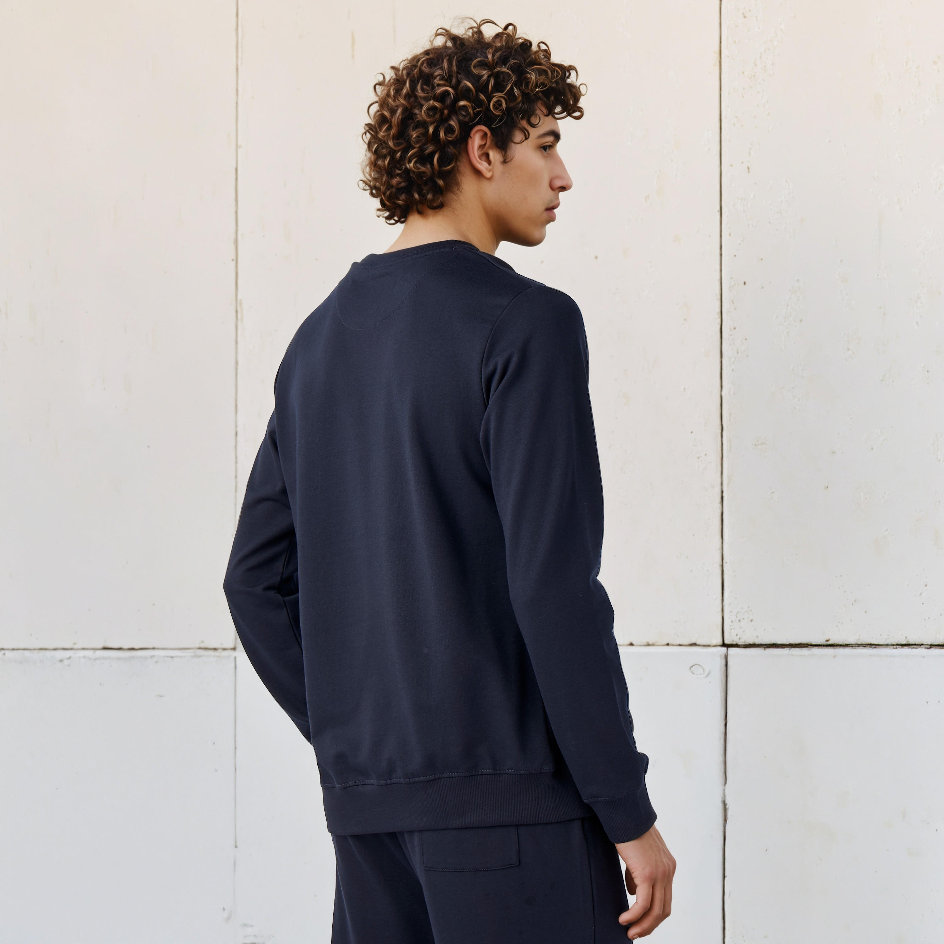 سويت شيرت بقصة عادية من لي كوبر-men-winterwear-hoodiesandsweatshirts-image-3