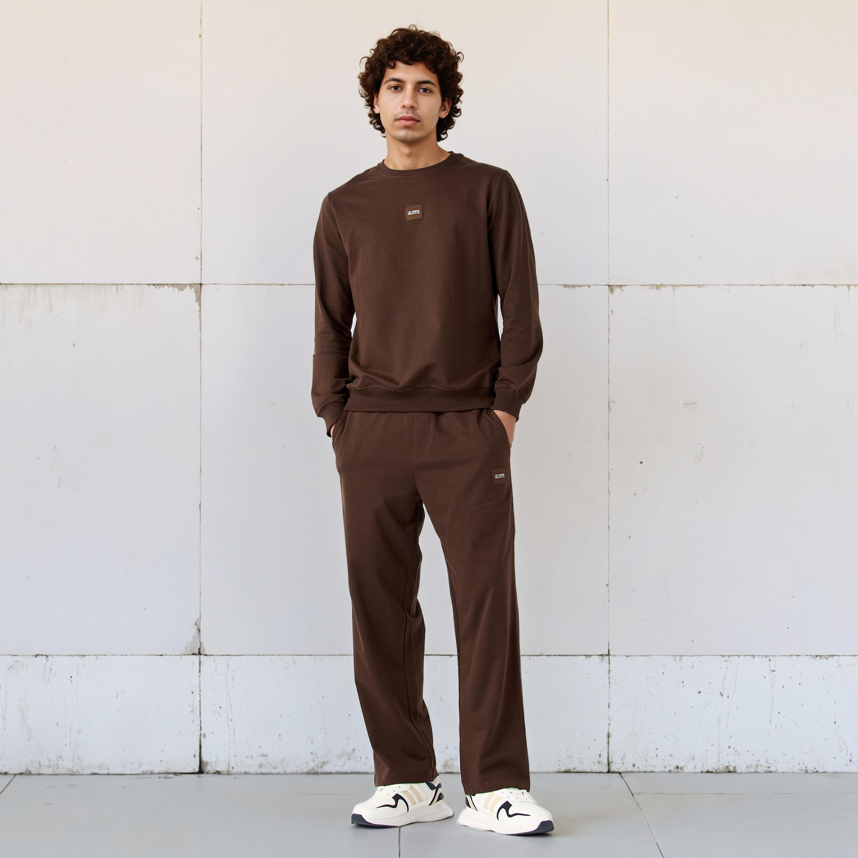 سويت شيرت بقصة عادية من لي كوبر-men-winterwear-hoodiesandsweatshirts-image-3