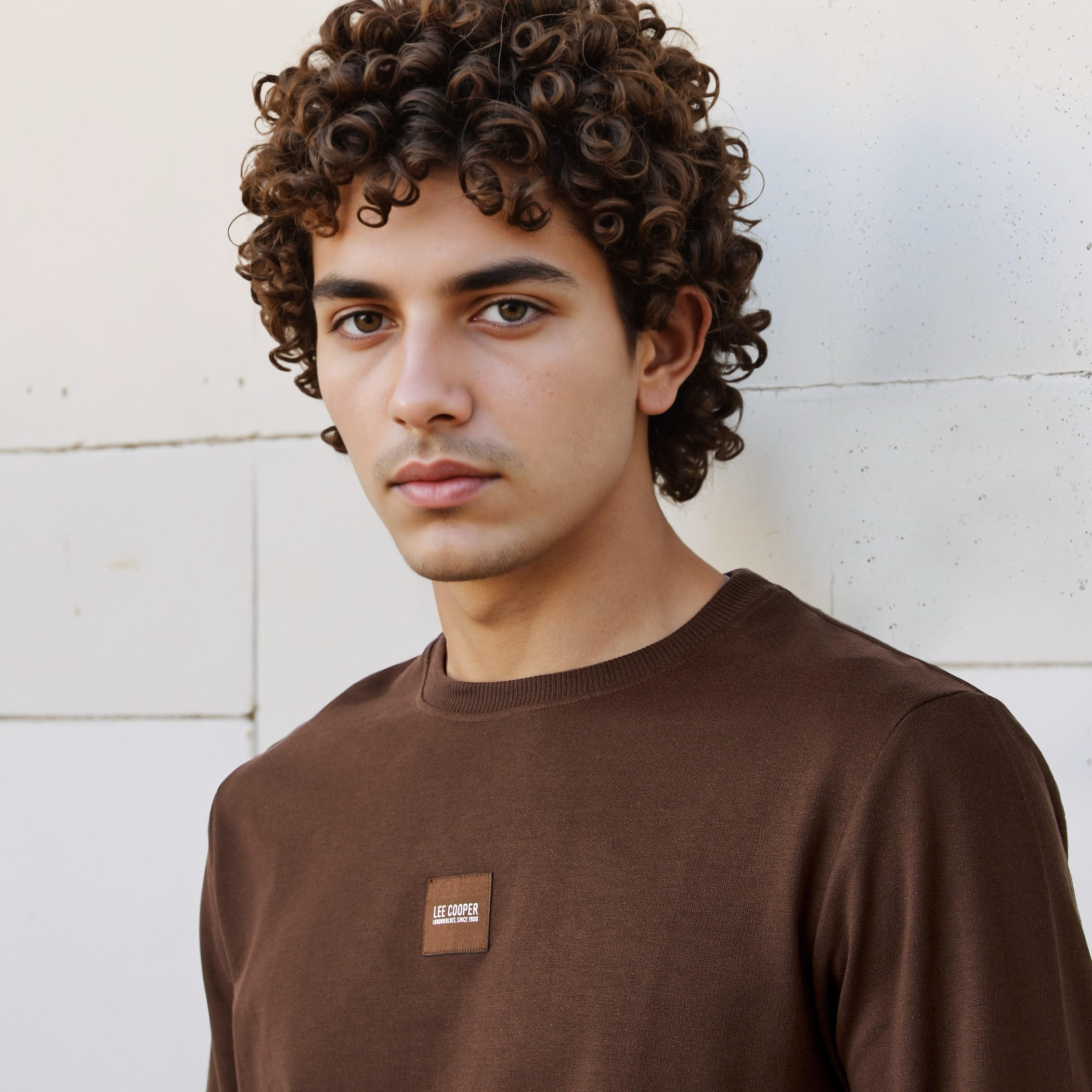 سويت شيرت بقصة عادية من لي كوبر-men-winterwear-hoodiesandsweatshirts-image-1