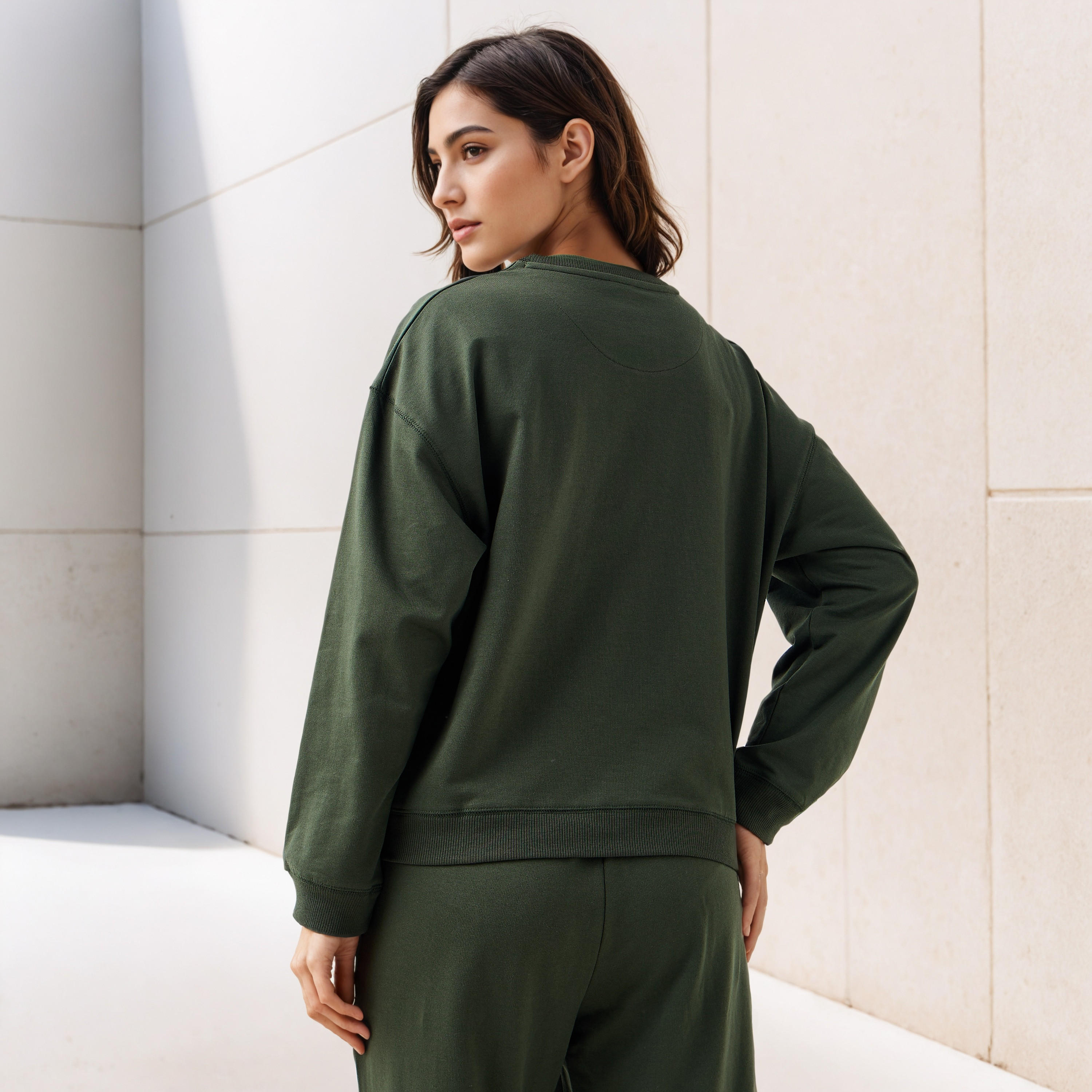 سويت شيرت بقصّة عادية من كابا-women-winterwear-hoodiesandsweatshirts-sweatshirts-image-3