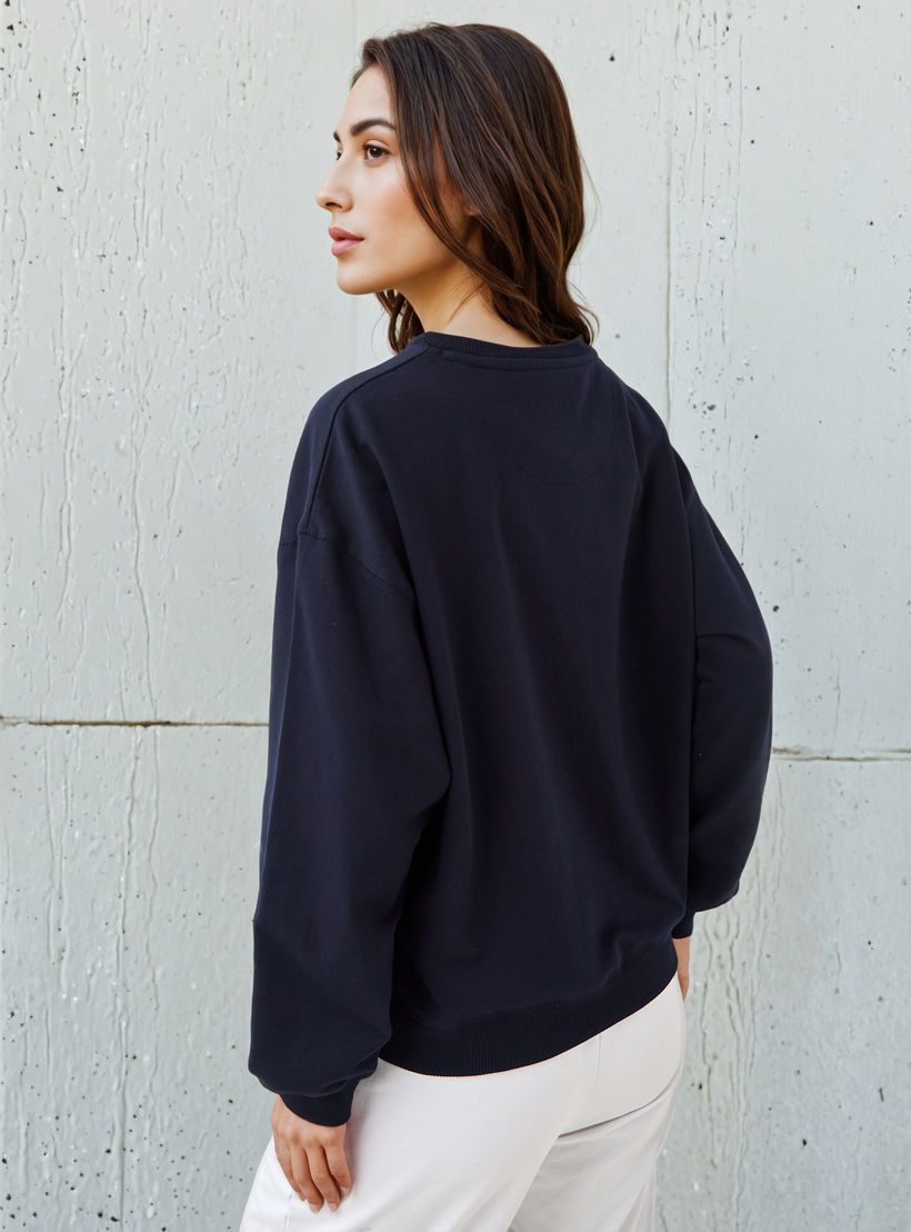 سويت شيرت بقصّة عادية من كابا-women-winterwear-hoodiesandsweatshirts-sweatshirts-image-3