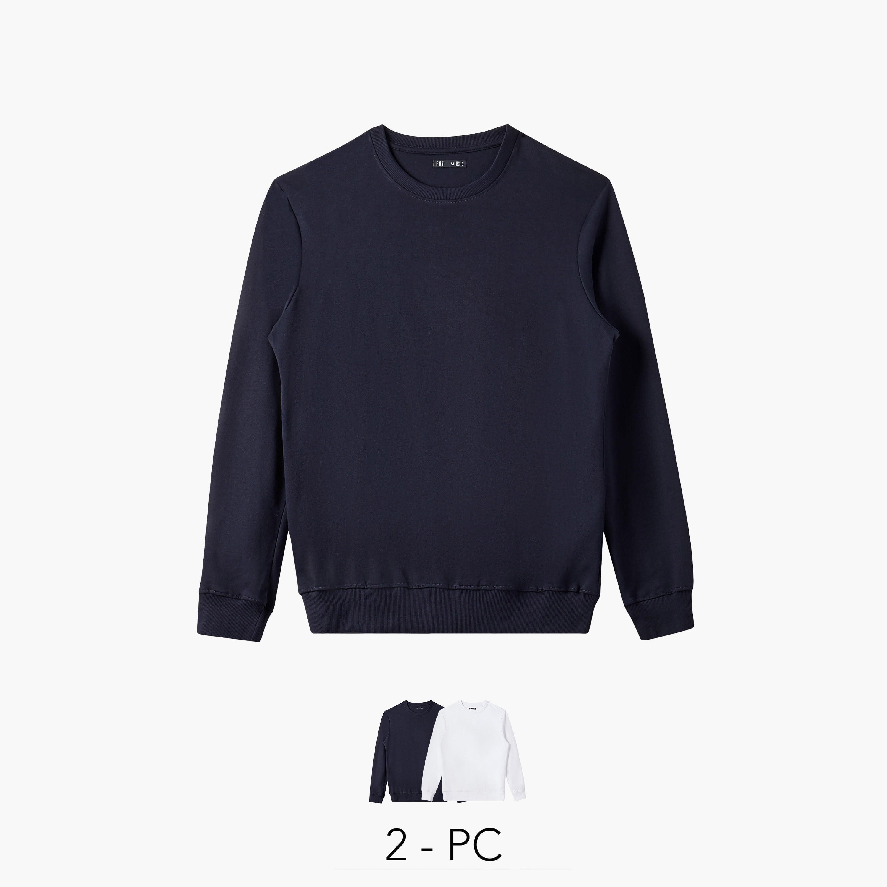 Men Regular Fit Cotton Blend Sweatshirt - Set of 2-men-winterwear-hoodiesandsweatshirts-image-1