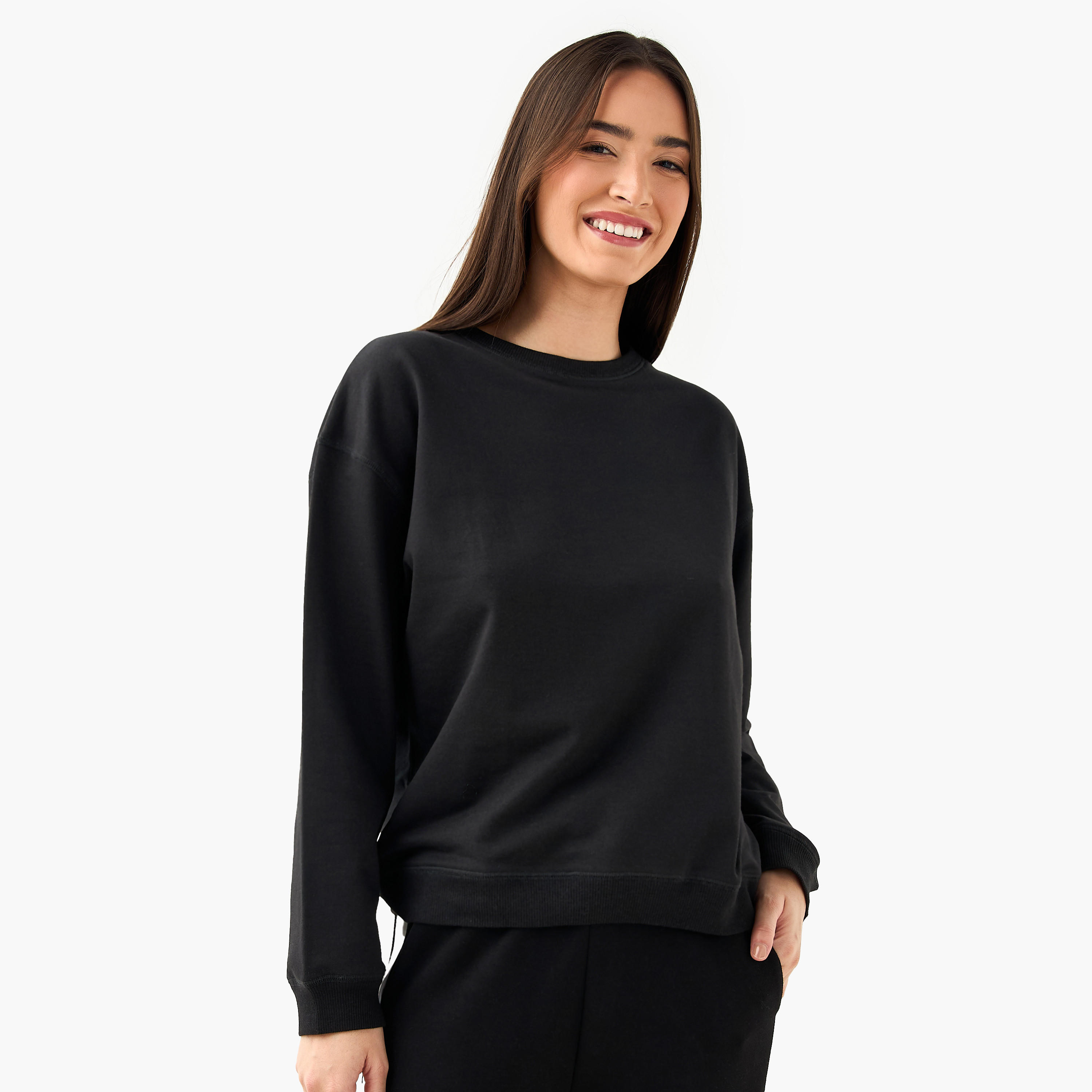 Set of 2 - Regular Fit Sweatshirt-women-winterwear-hoodiesandsweatshirts-sweatshirts-image-5