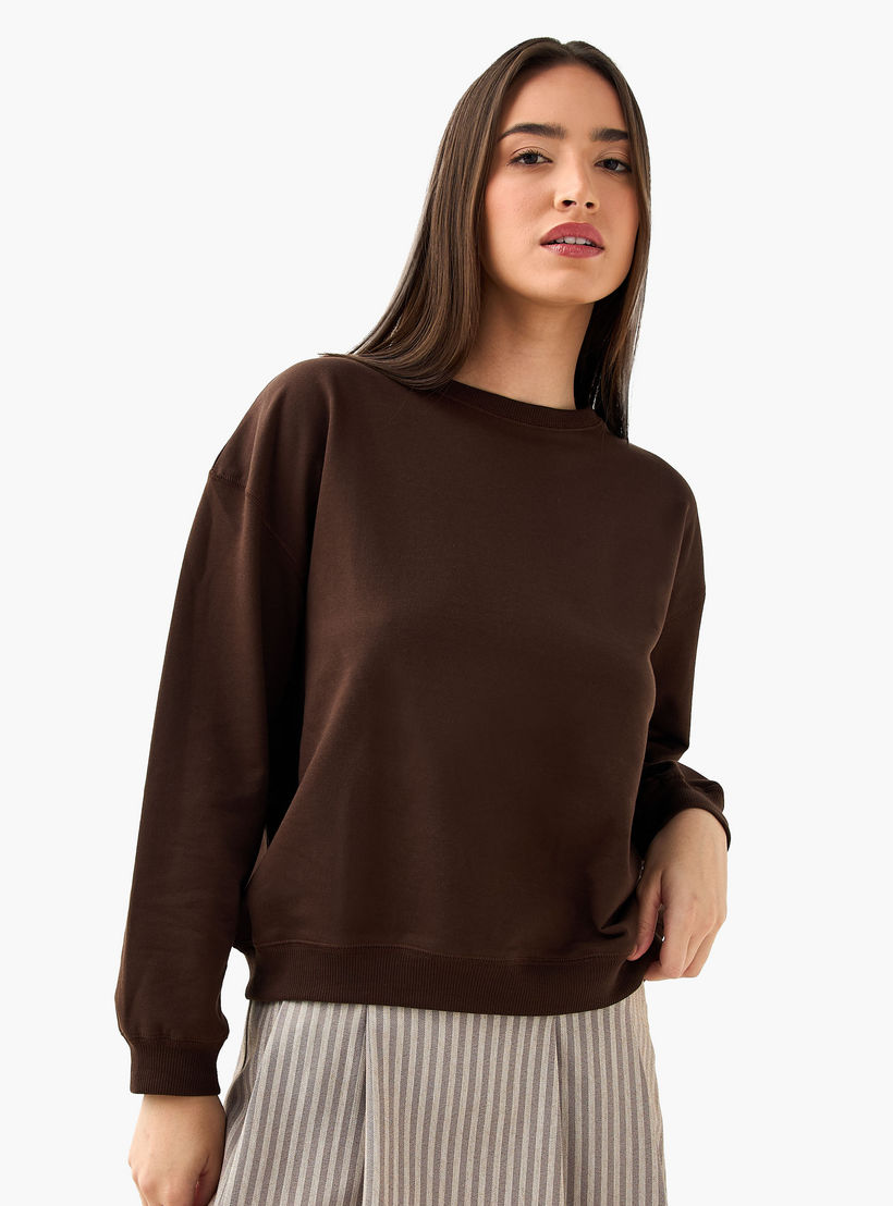 Set of 2 - Regular Fit Sweatshirt-women-winterwear-hoodiesandsweatshirts-sweatshirts-image-4