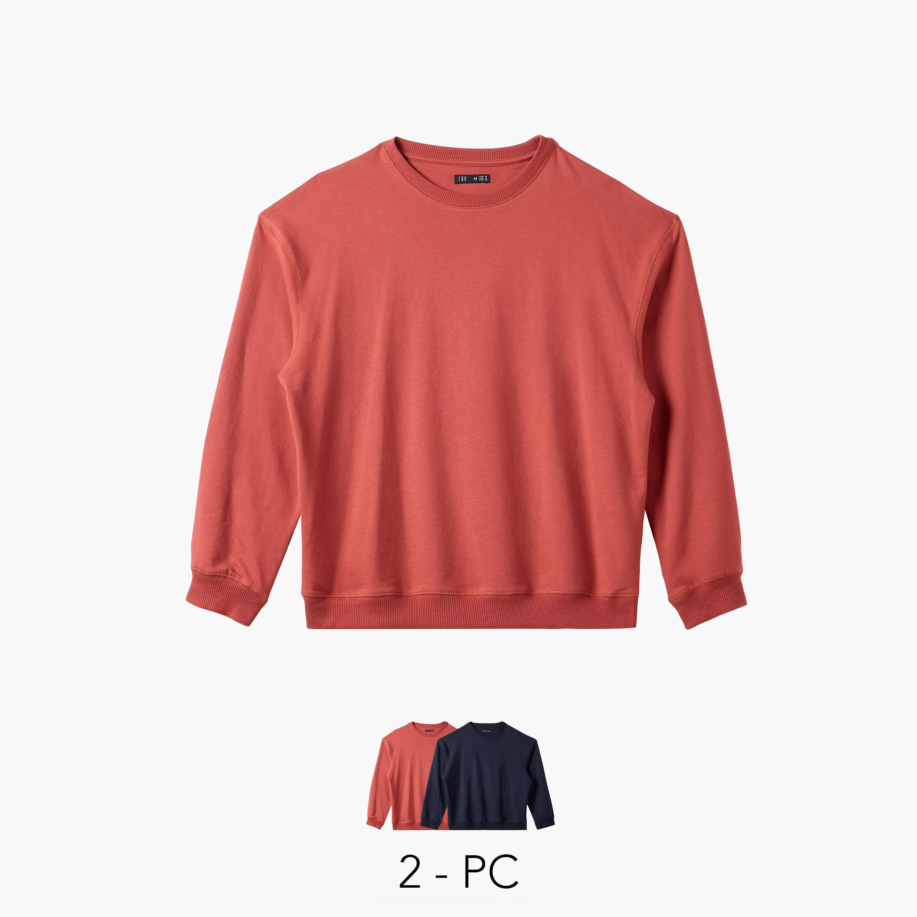 Set of 2 - Regular Fit Sweatshirt-women-winterwear-hoodiesandsweatshirts-sweatshirts-image-1