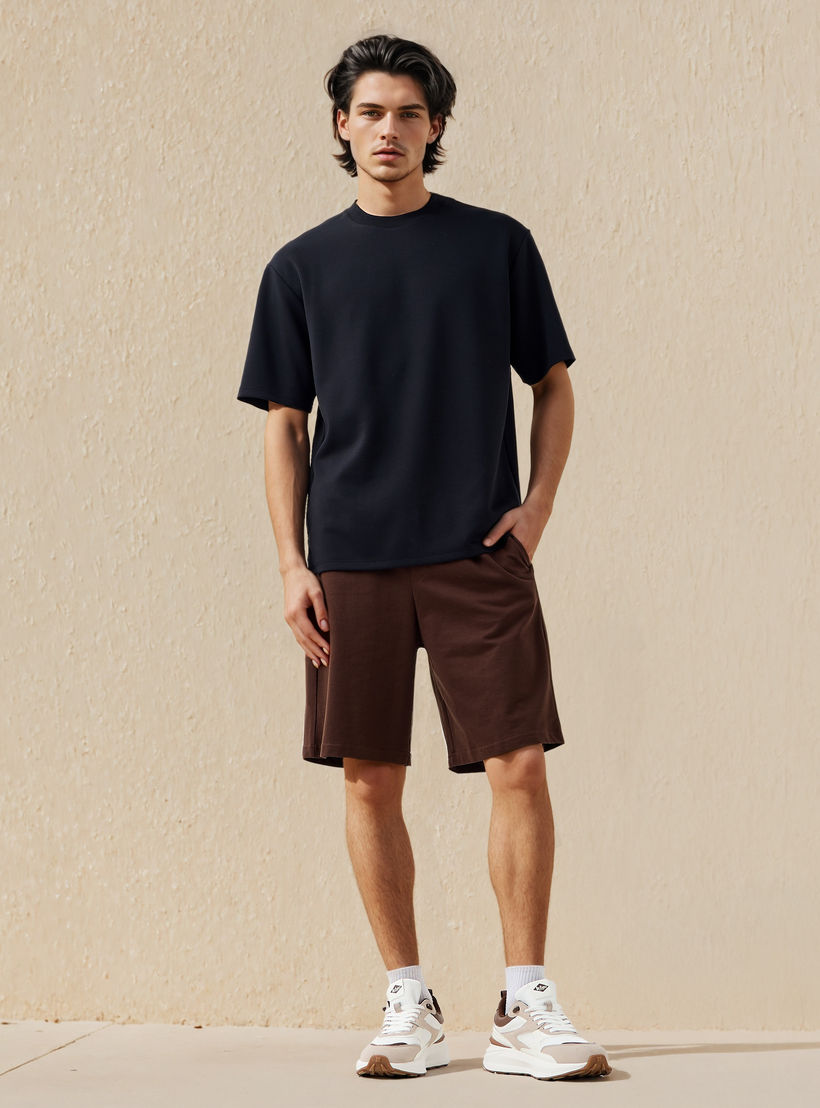 شورت رجالي قطن بقصة مريحة-men-clothing-bottoms-shorts-image-2