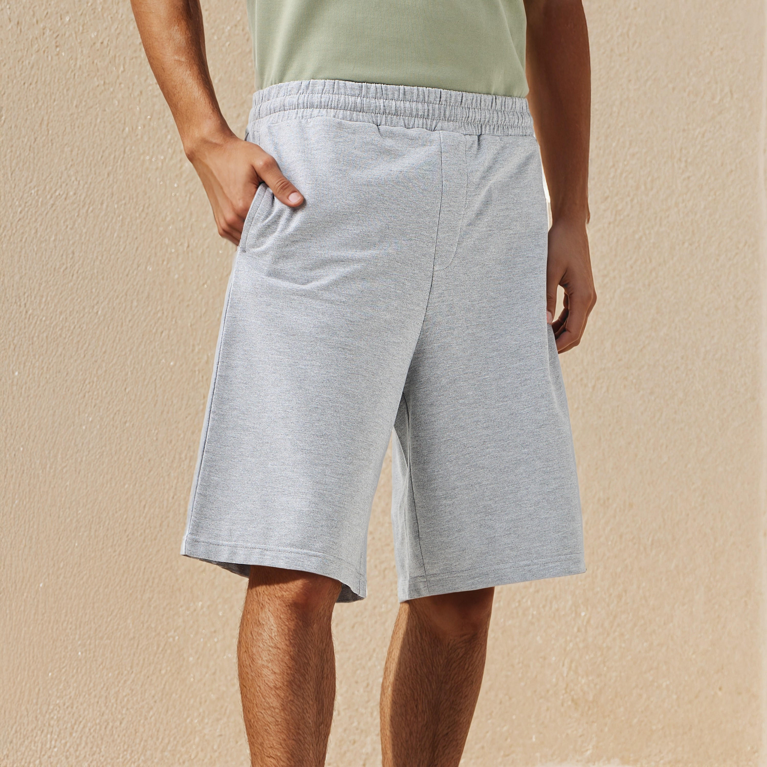 شورت رجالي قطن بقصة عادية-men-clothing-bottoms-shorts-image-4