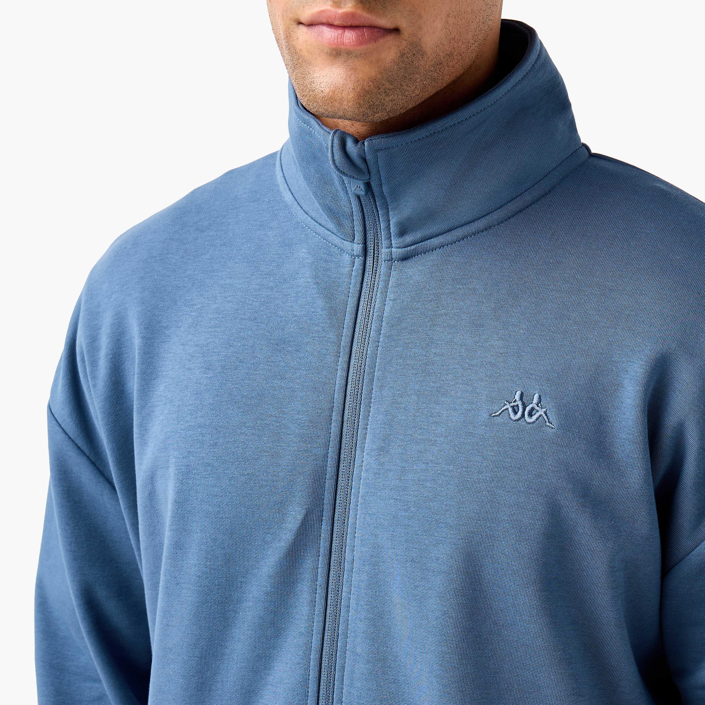 سويت شيرت رجالي بقصة عادية وياقة عالية من كابا-men-winterwear-hoodiesandsweatshirts-image-3
