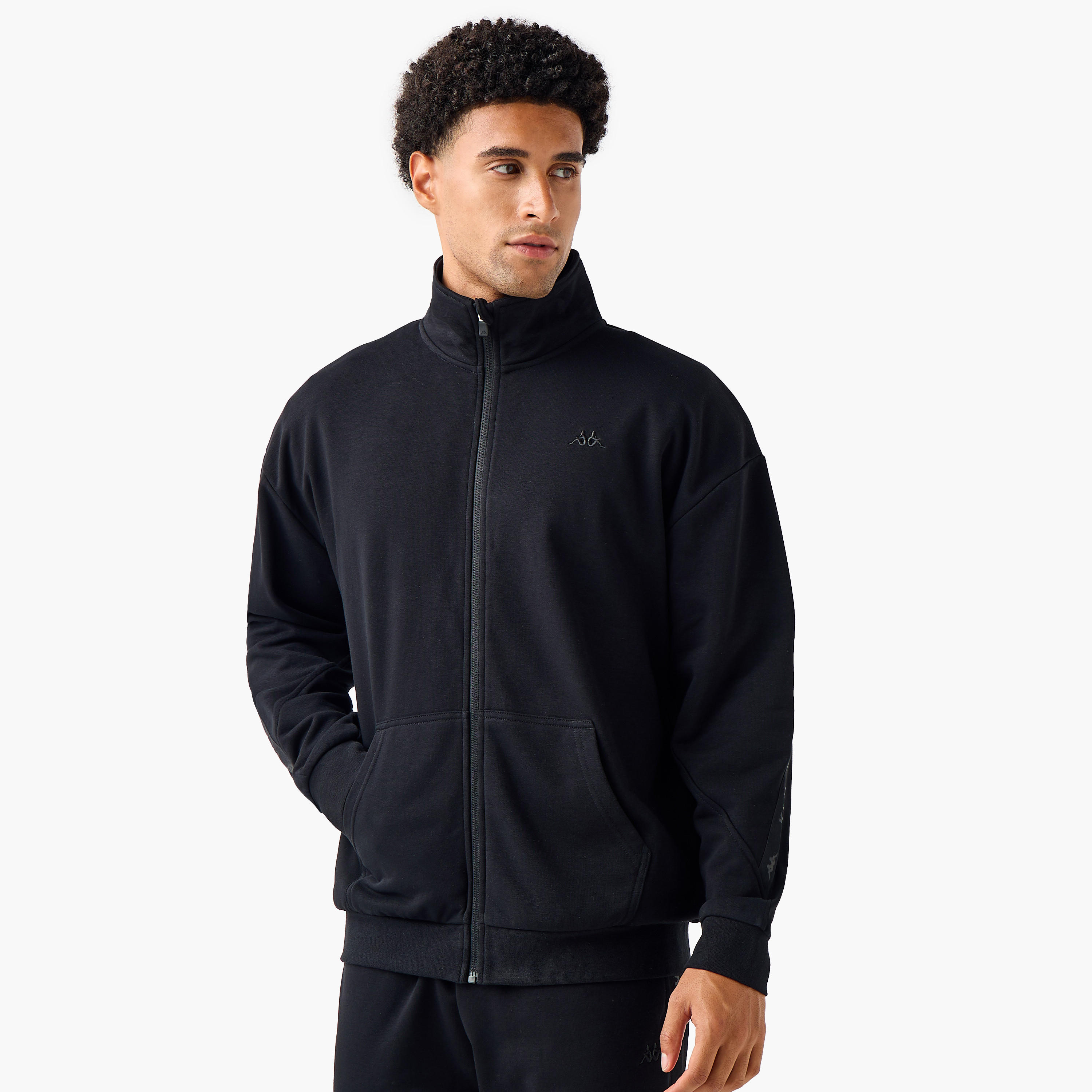 Kappa Men Regular Fit High Neck Sweatshirt-men-winterwear-hoodiesandsweatshirts-image-1