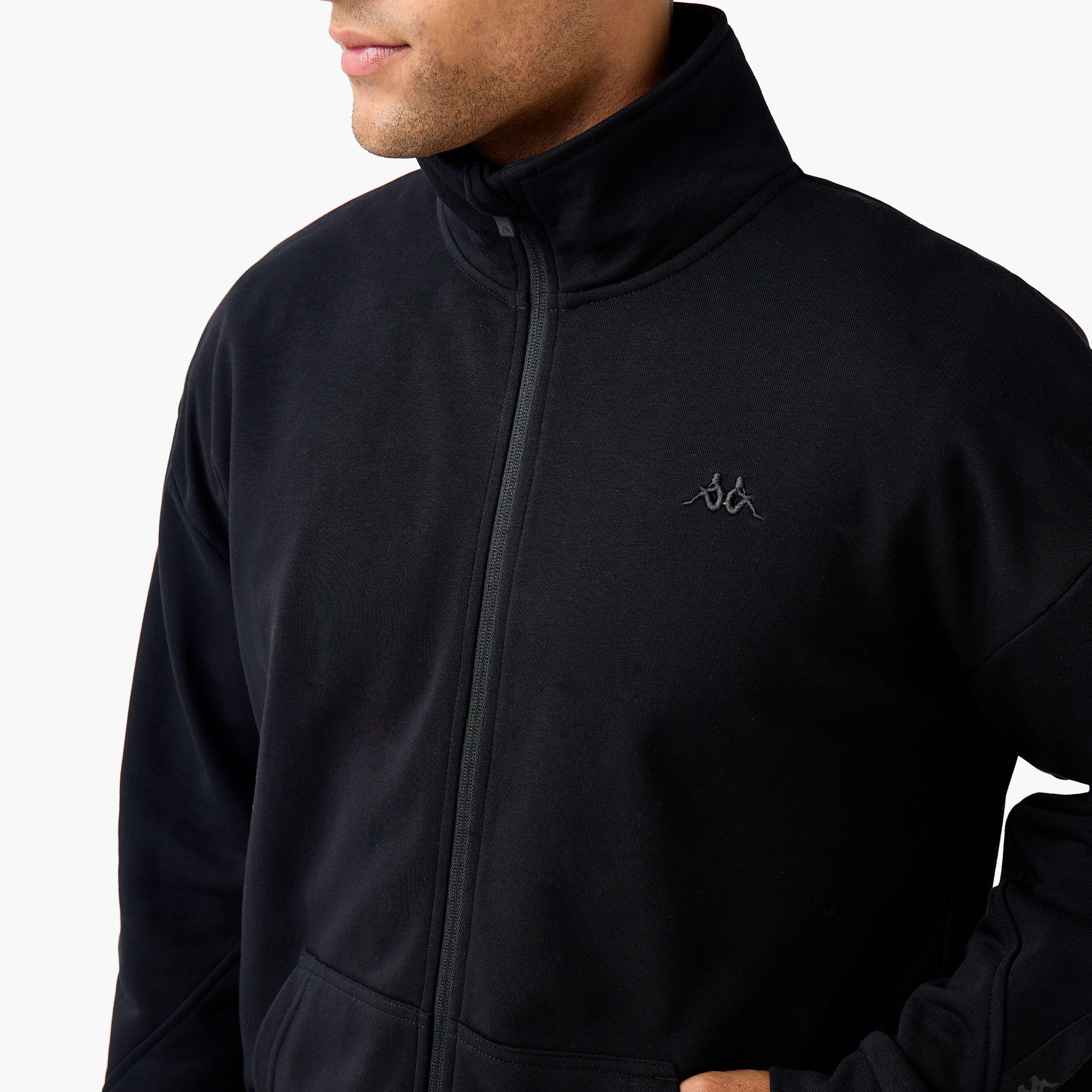 Kappa Men Regular Fit High Neck Sweatshirt-men-winterwear-hoodiesandsweatshirts-image-4