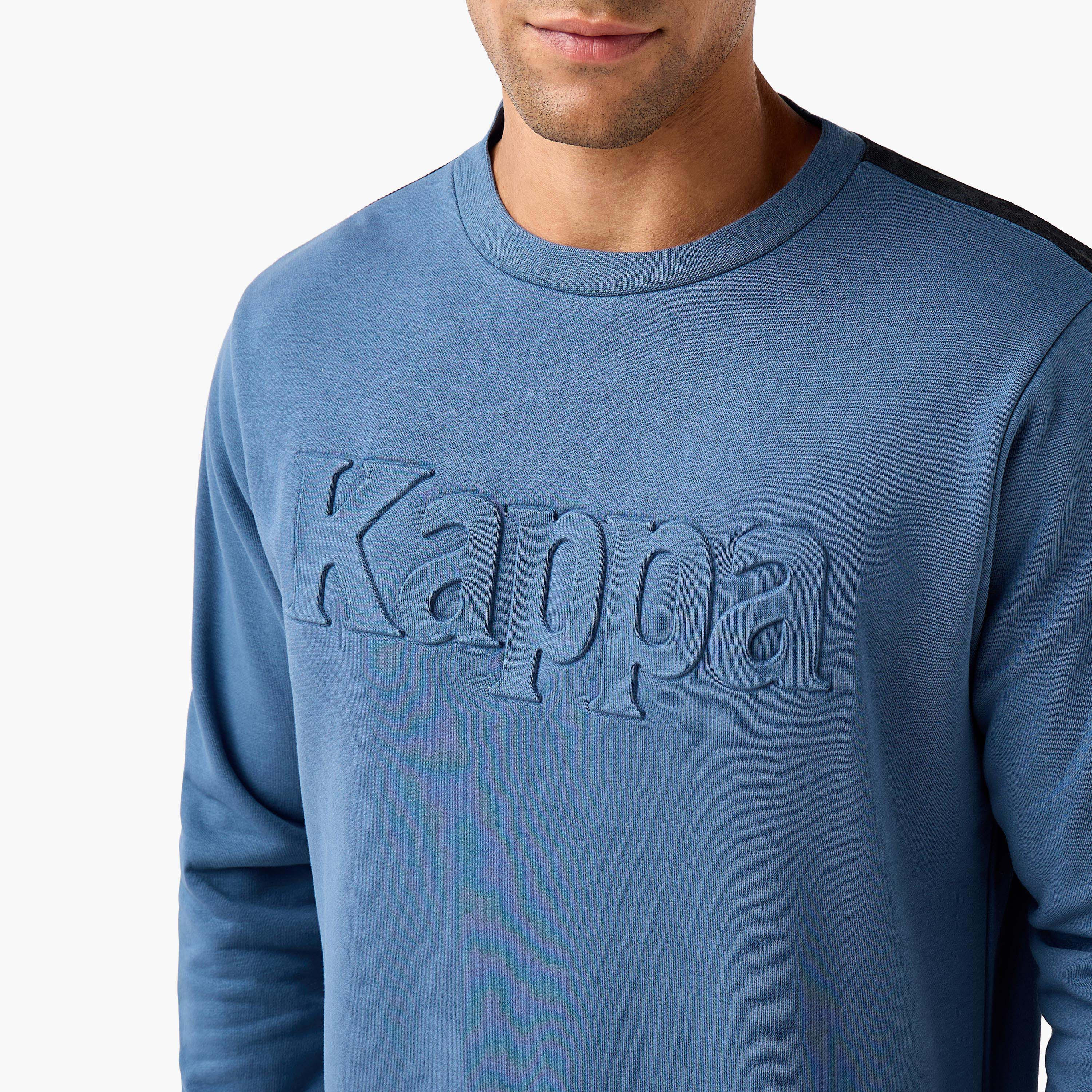 Kappa Men Regular Fit Logo Embossed Sweatshirt-men-winterwear-hoodiesandsweatshirts-image-4