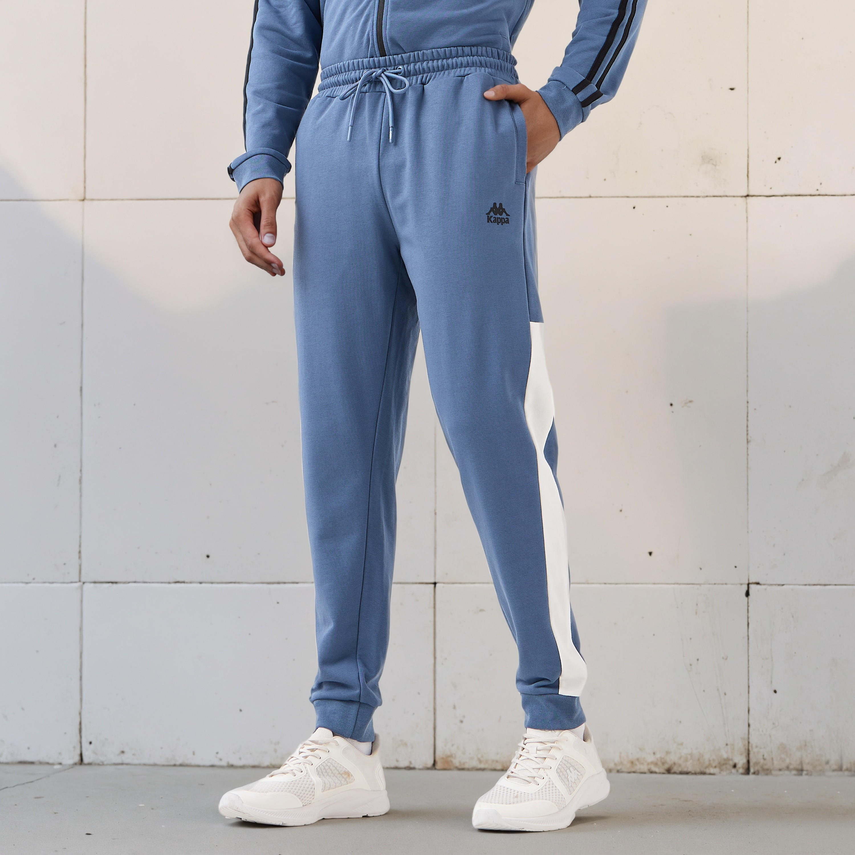 بنطلون رياضي بخصر مطاطي من كابا-men-clothing-bottoms-joggers-image-1