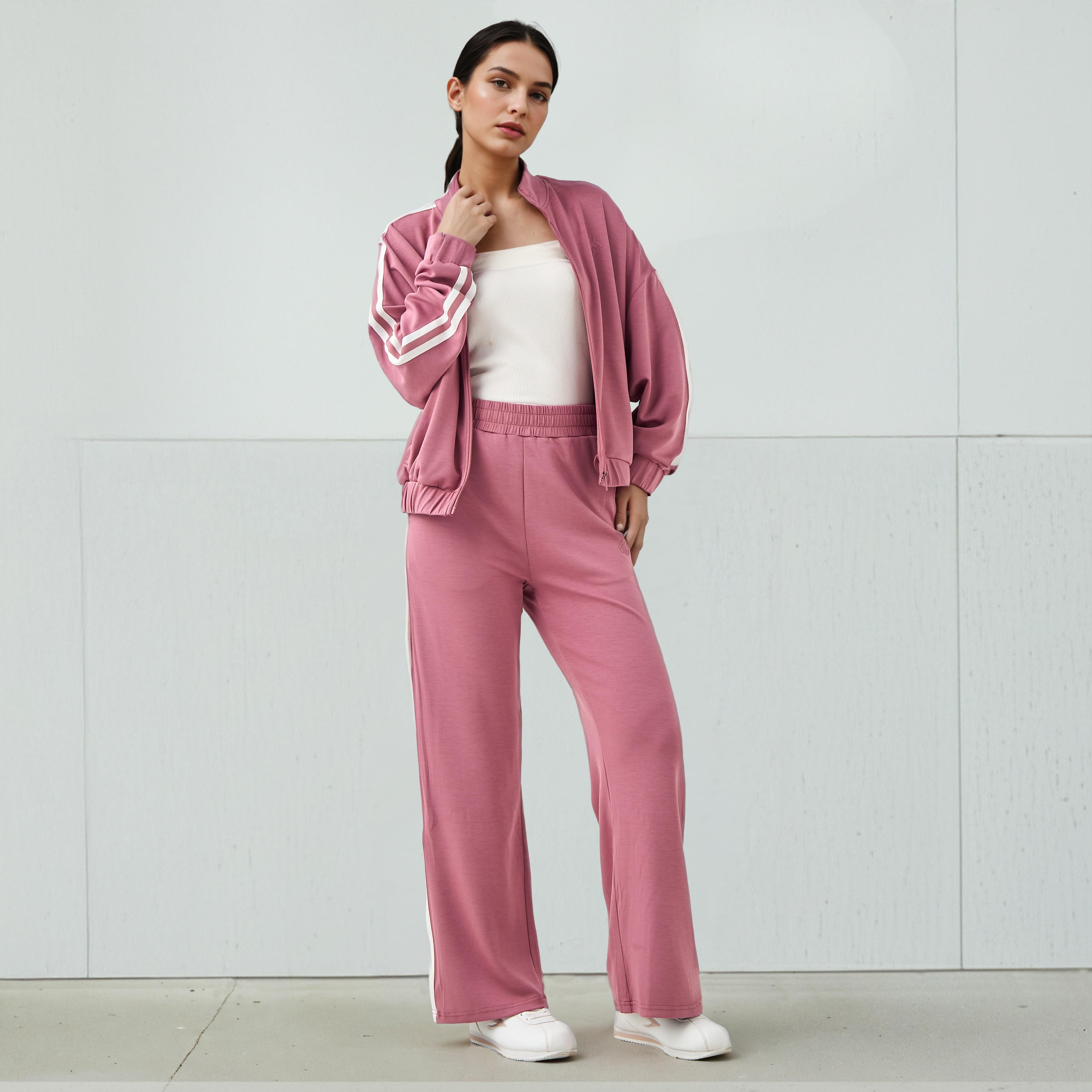 سويت شيرت بسحاب إغلاق وملمس ناعم للنساء من كابا-women-clothing-sportswearandactivewear-coatsandjackets-jackets-image-5
