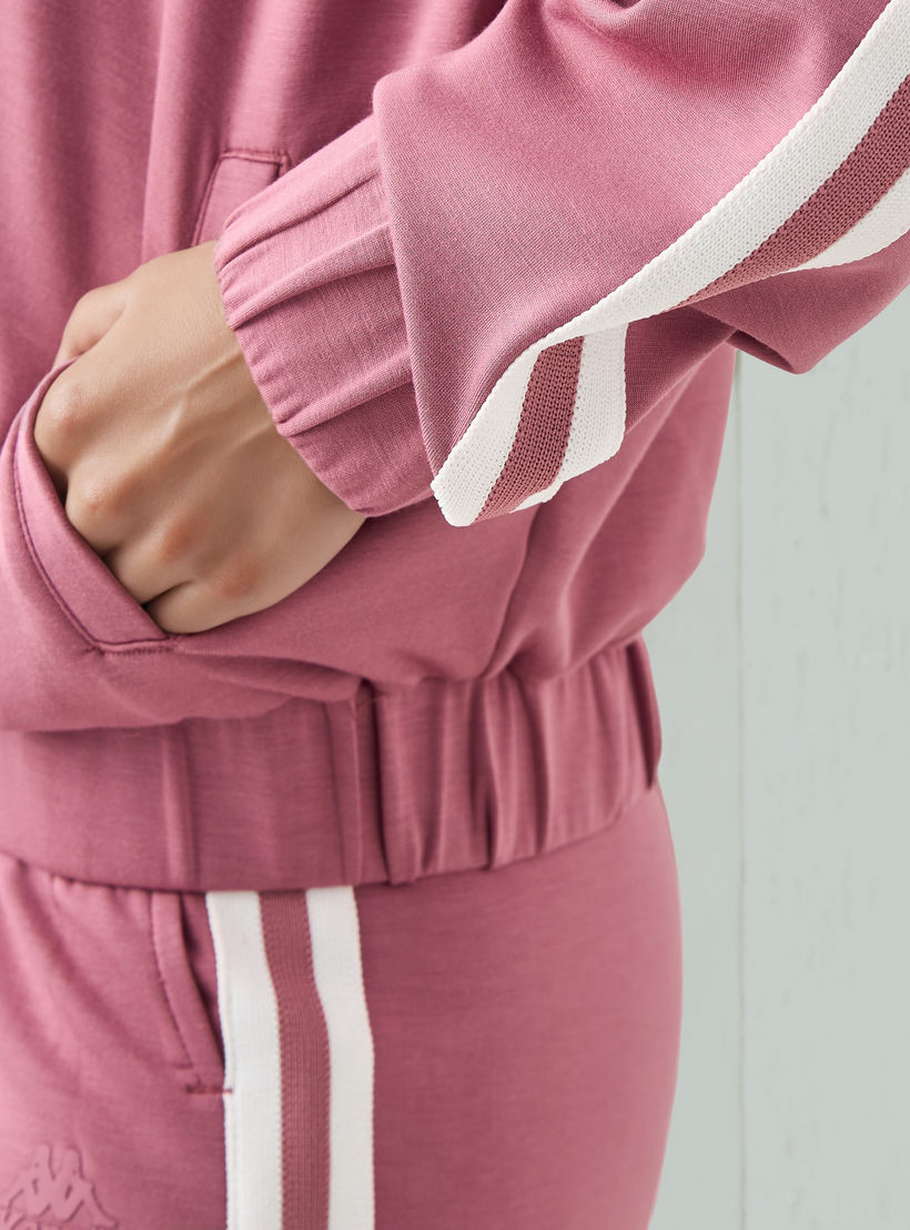 سويت شيرت بسحاب إغلاق وملمس ناعم للنساء من كابا-women-clothing-sportswearandactivewear-coatsandjackets-jackets-image-4