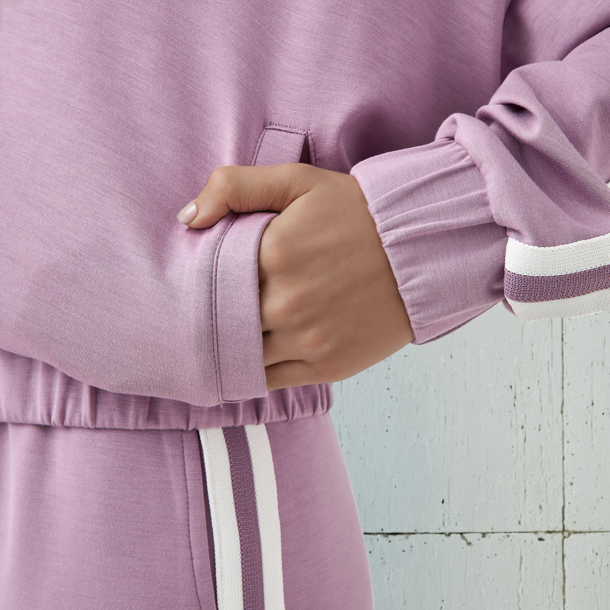 سويت شيرت بسحاب إغلاق وملمس ناعم للنساء من كابا-women-clothing-sportswearandactivewear-coatsandjackets-jackets-image-5