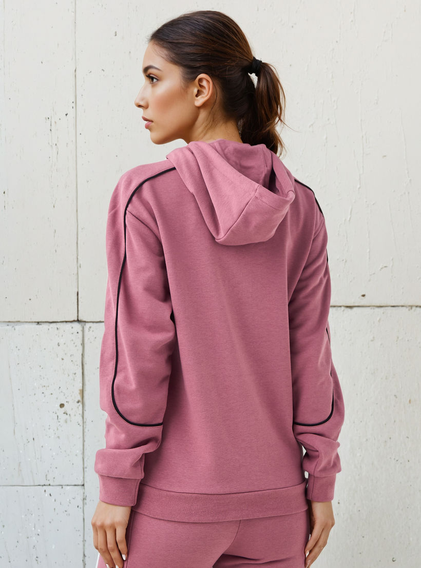 سويت شيرت بقصة عادية وقبعة وتطريز شعار من كابا-women-winterwear-hoodiesandsweatshirts-sweatshirts-image-3