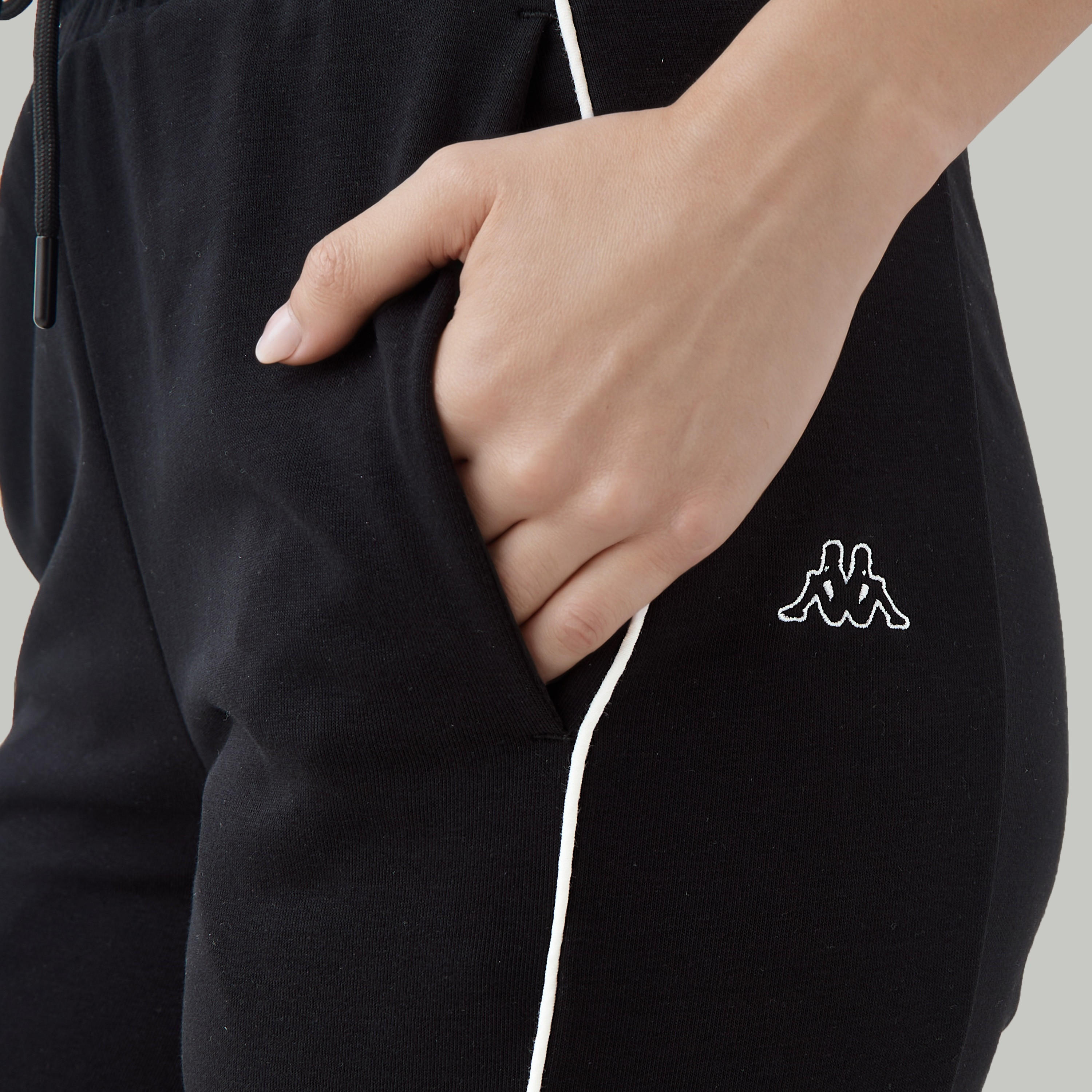 بنطال رياضي نسائي من كابا بقصة مريحة وخصر مرن مع جيوب-women-clothing-bottoms-joggers-image-4