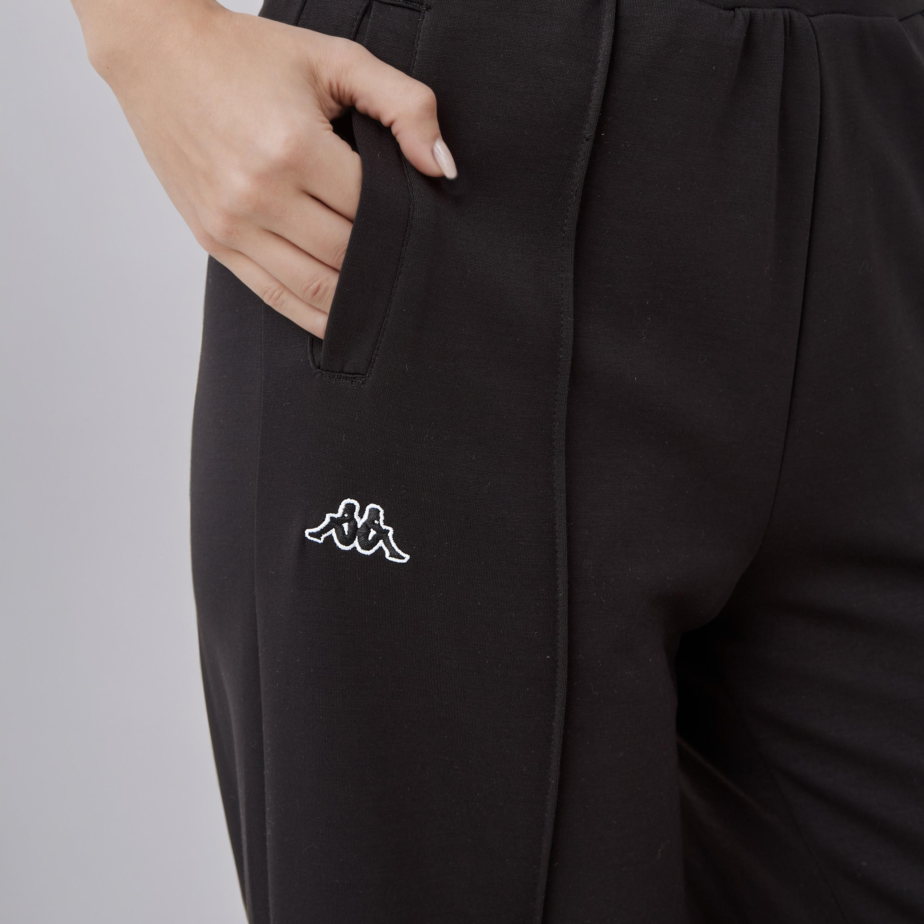 بنطال رياضي نسائي من كابا بقصة مريحة وملمس ناعم مع جيوب-women-clothing-bottoms-trousers-image-2