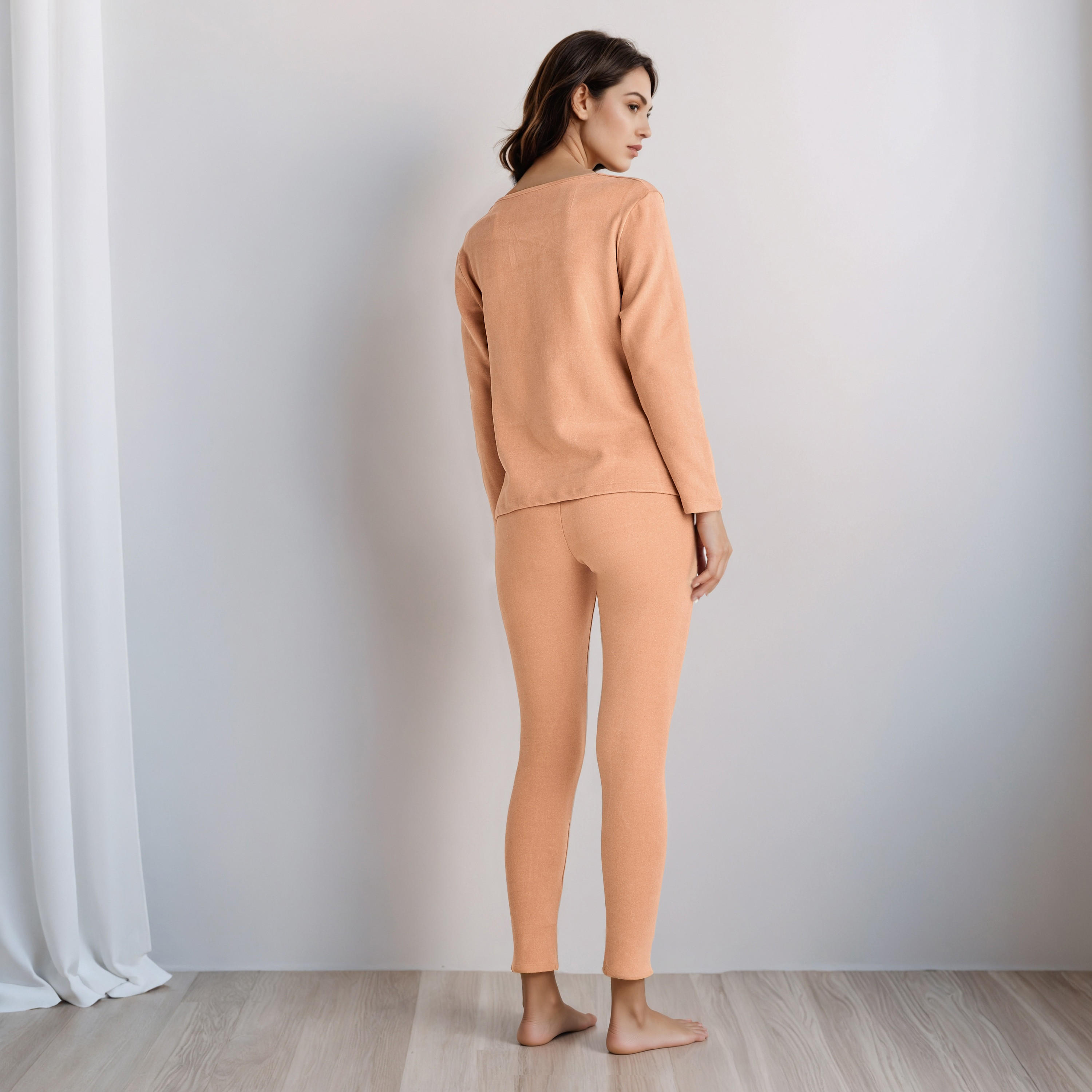Pyjama Set Thermal T-shirt & Leggings-women-clothing-nightwear-pyjamas-longsets-image-3