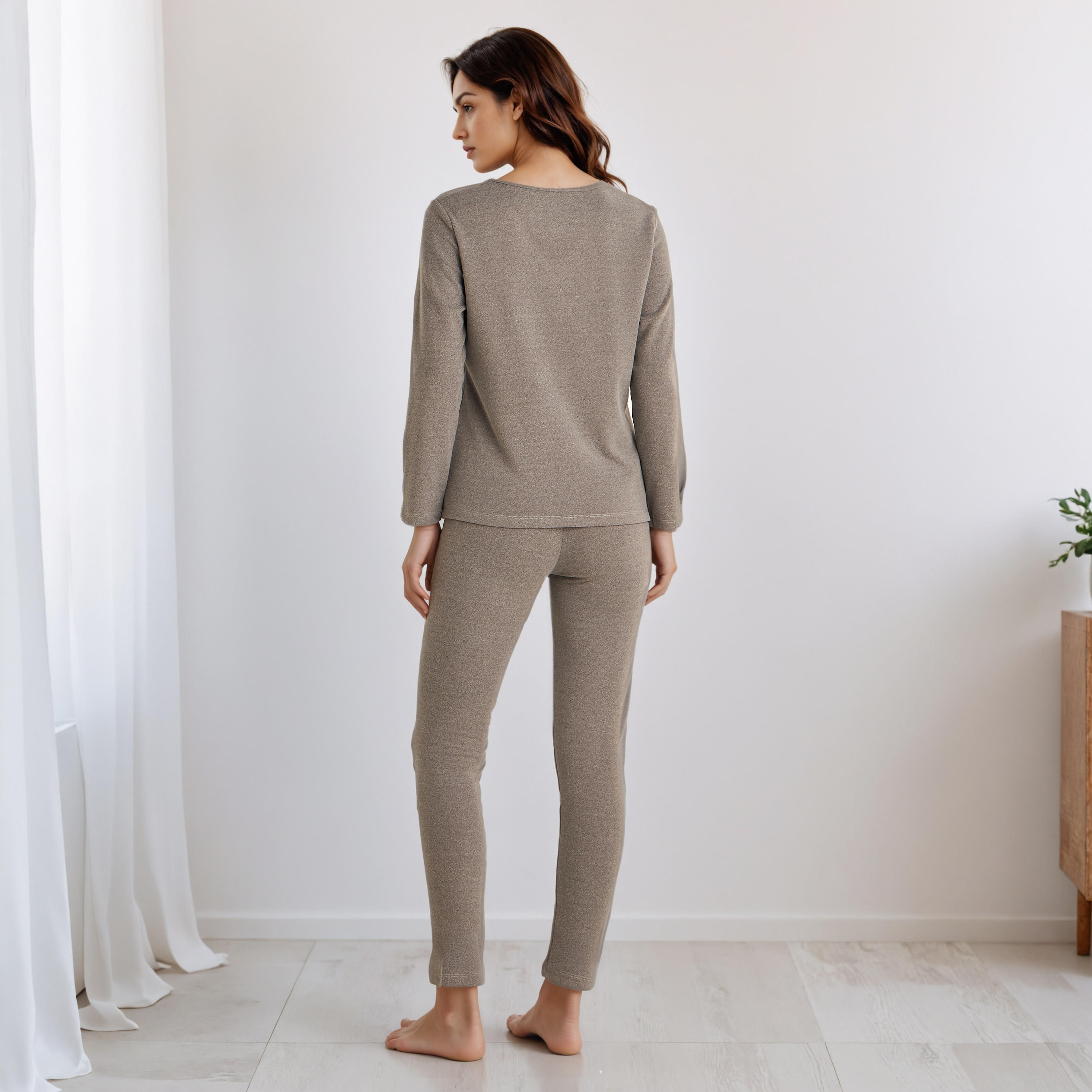 Pyjama Set Thermal T-shirt & Leggings-women-clothing-nightwear-pyjamas-longsets-image-3