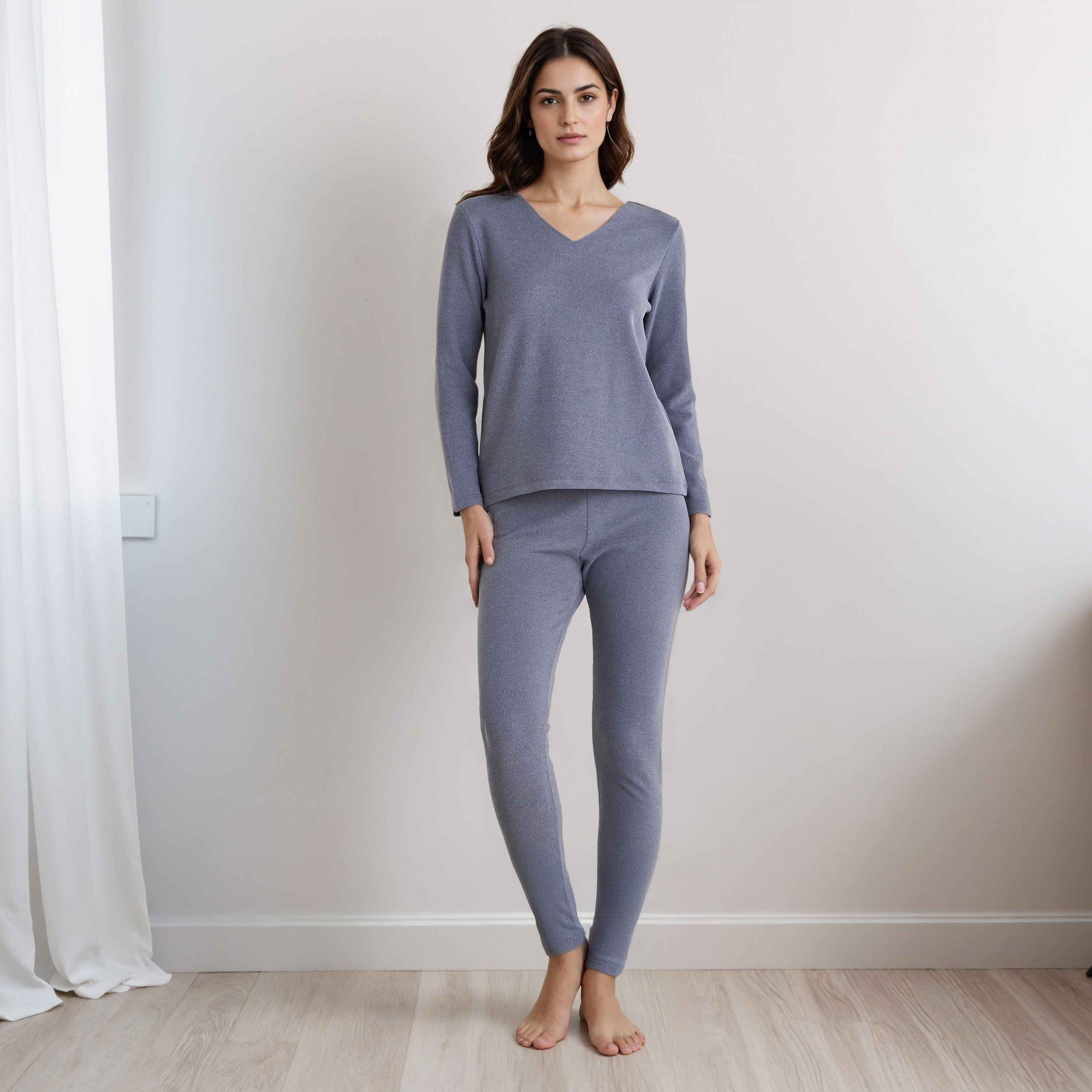 Pyjama Set Thermal T-shirt & Leggings-women-clothing-nightwear-pyjamas-longsets-image-1